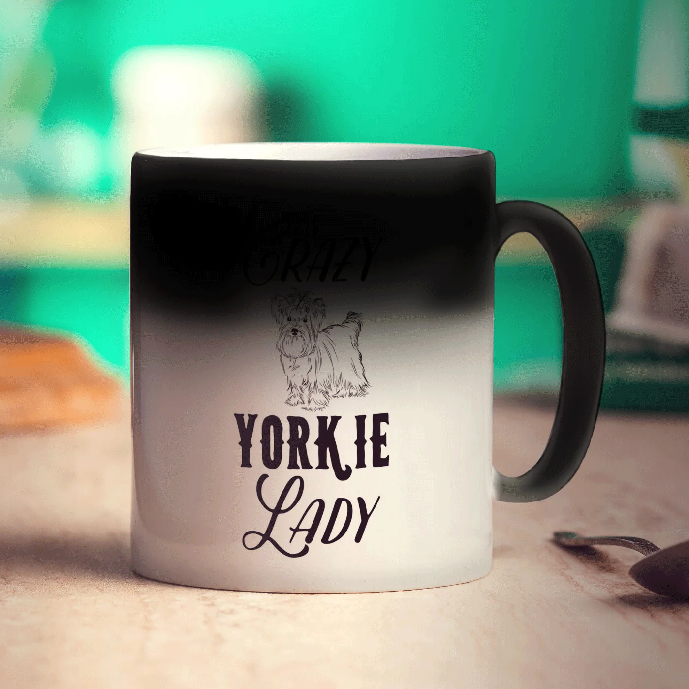 Crazy Yorkie Lady Mug - Image 8