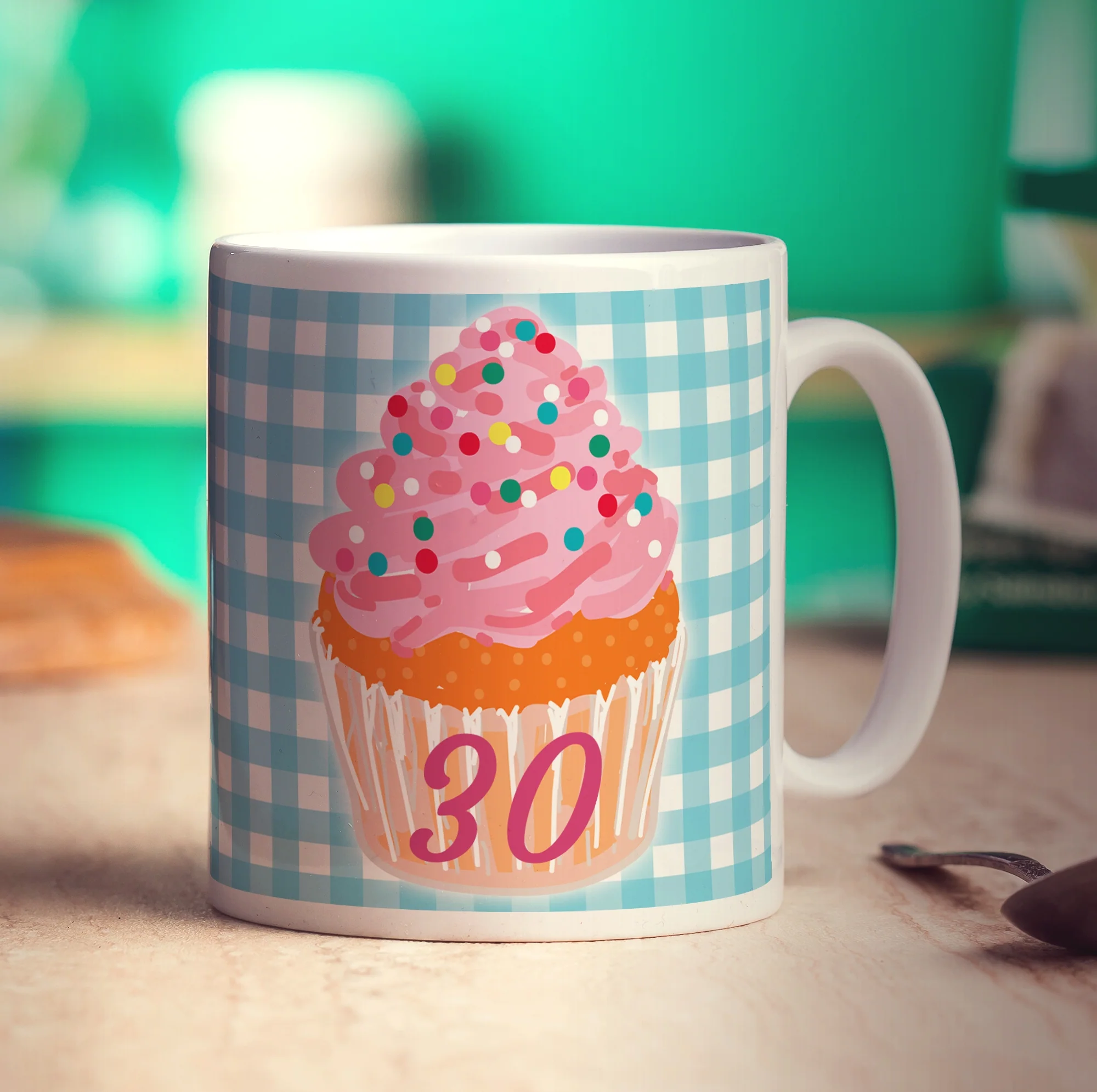 Cupcake Birthday Age Mug - Image 5