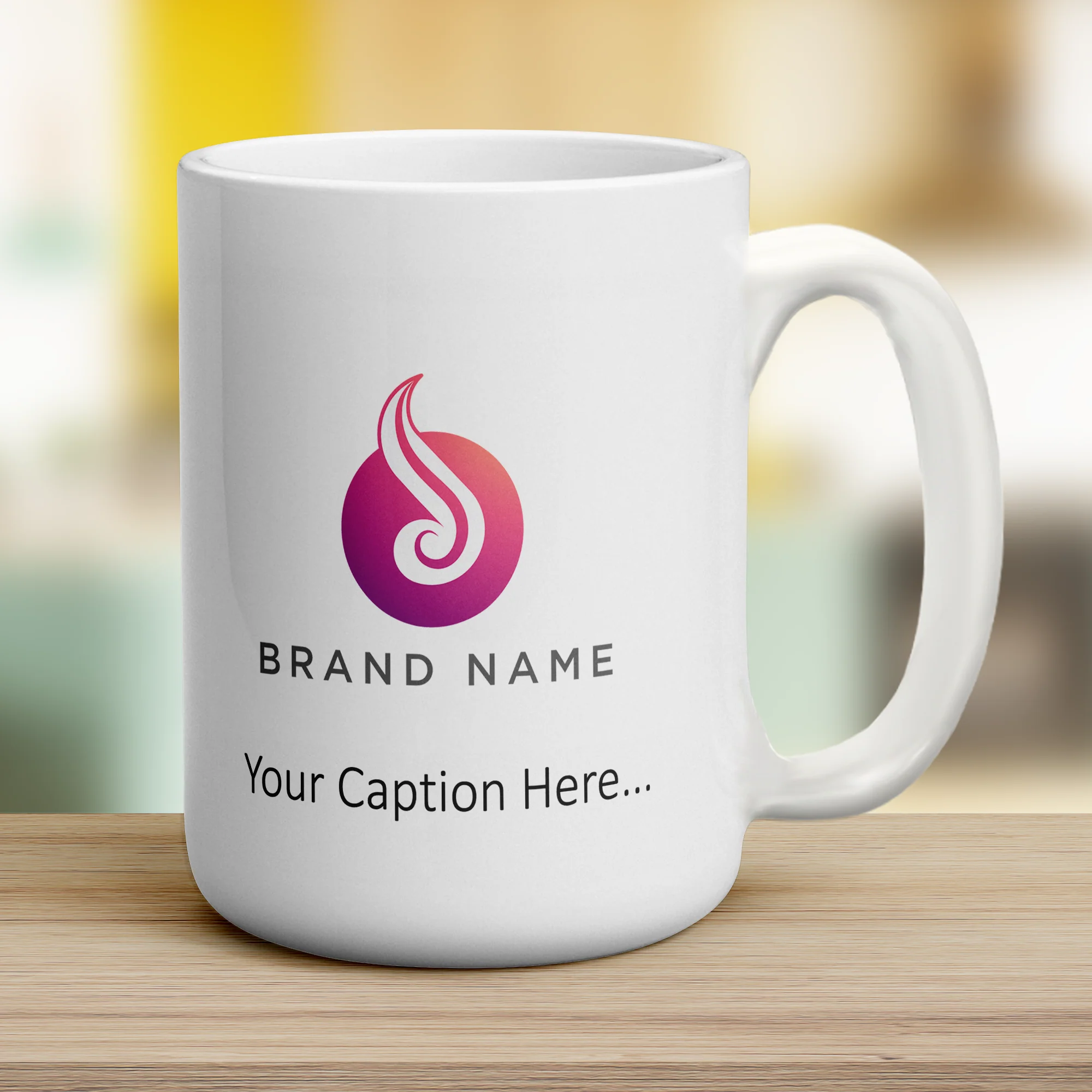 Custom Mug with Printed Logo, Caption & Text - Image 12