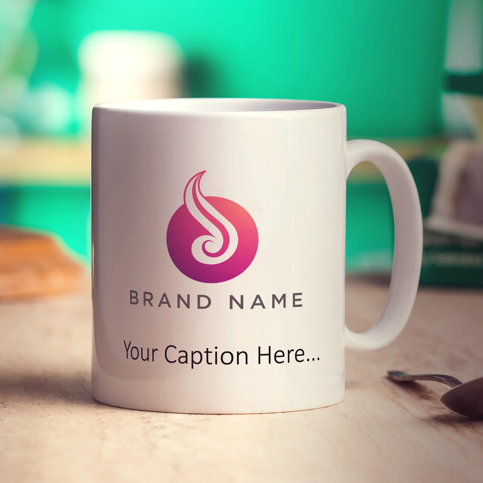 Custom Mug with Printed Logo, Caption & Text - Image 13