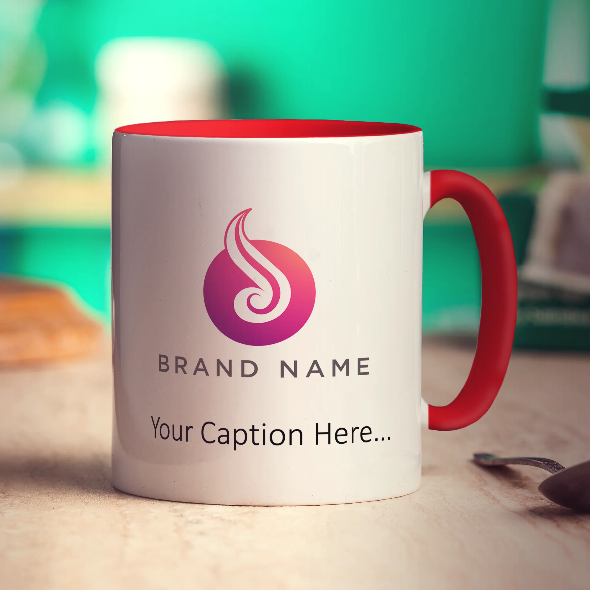 Custom Mug with Printed Logo, Caption & Text - Image 17