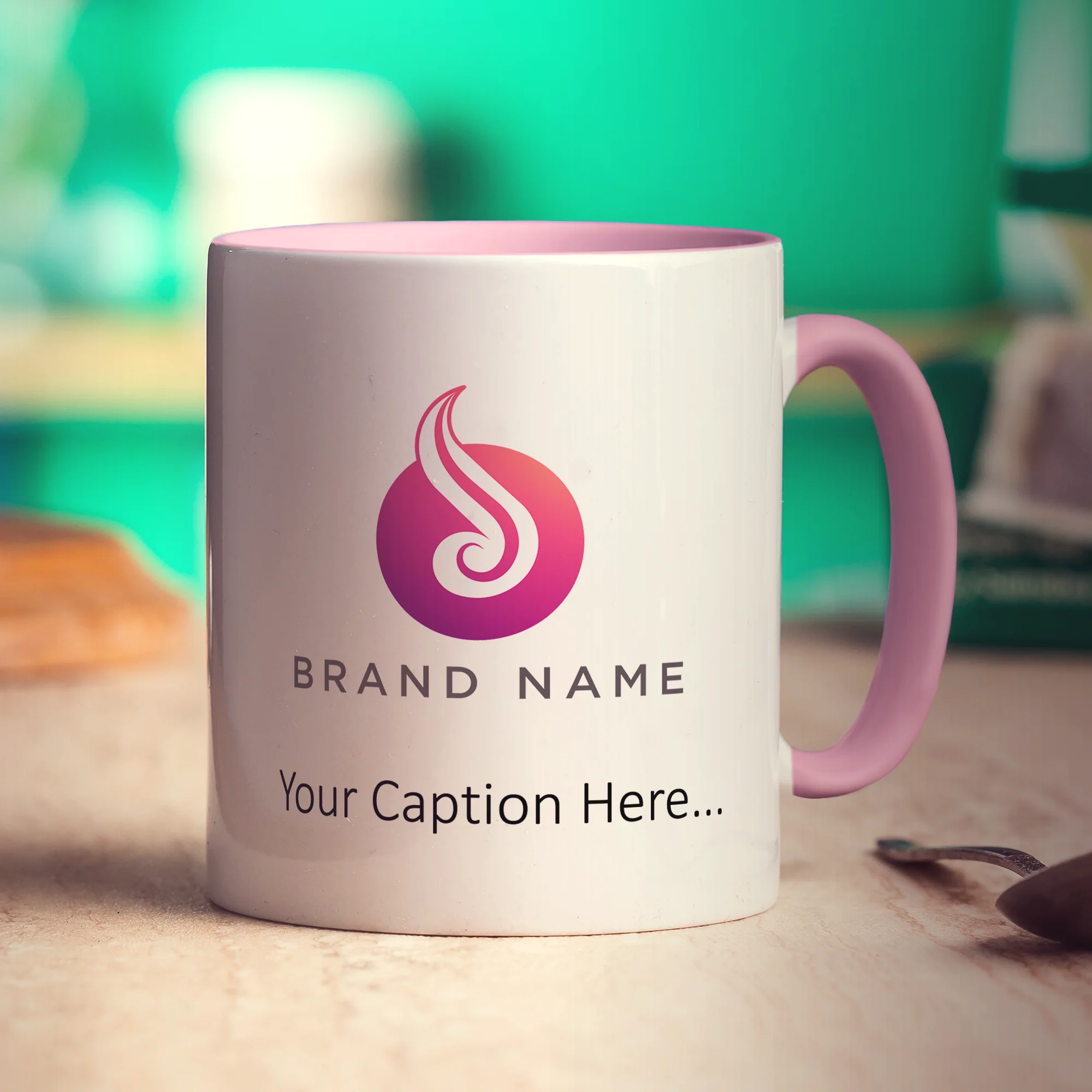 Custom Mug with Printed Logo, Caption & Text - Image 18