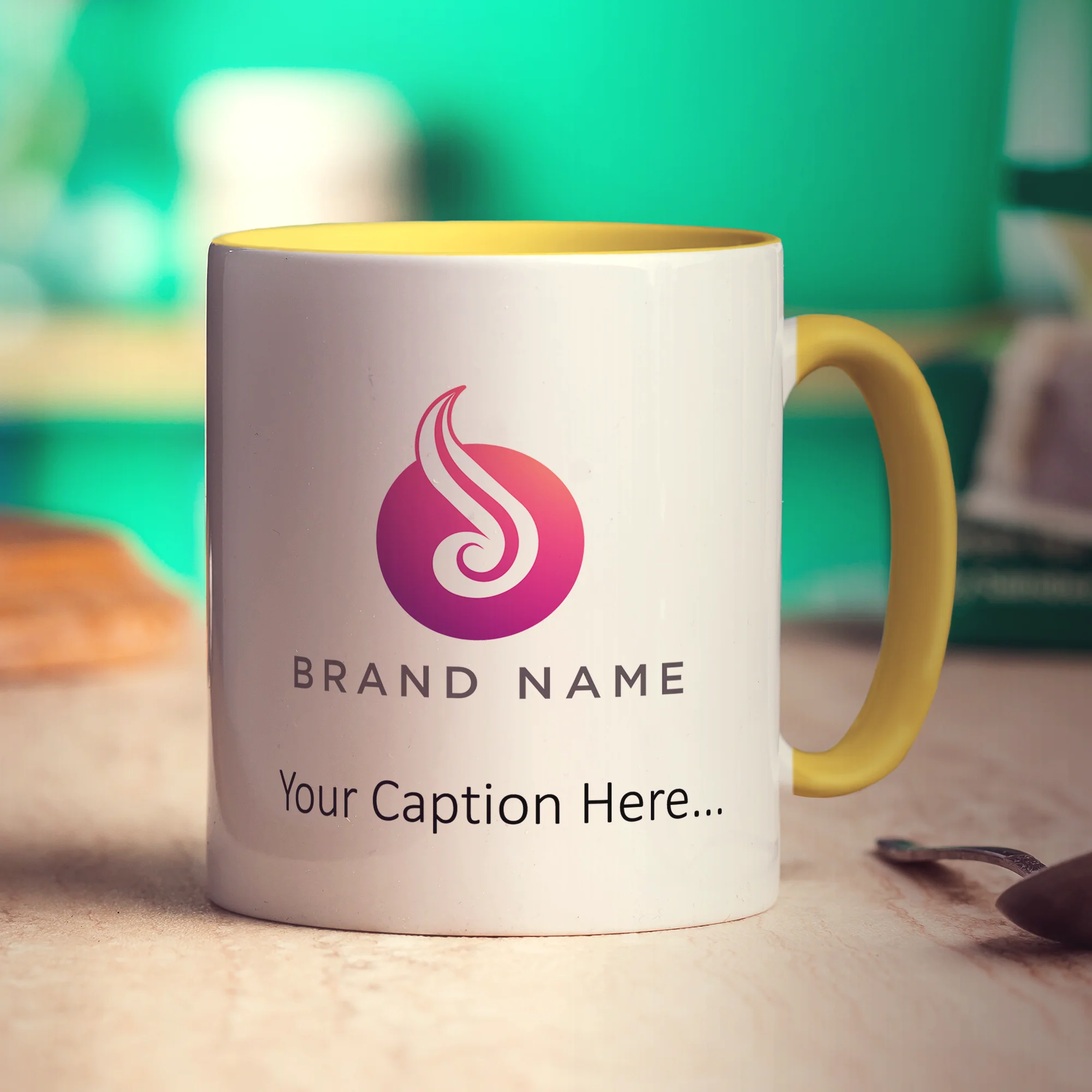 Custom Mug with Printed Logo, Caption & Text - Image 6