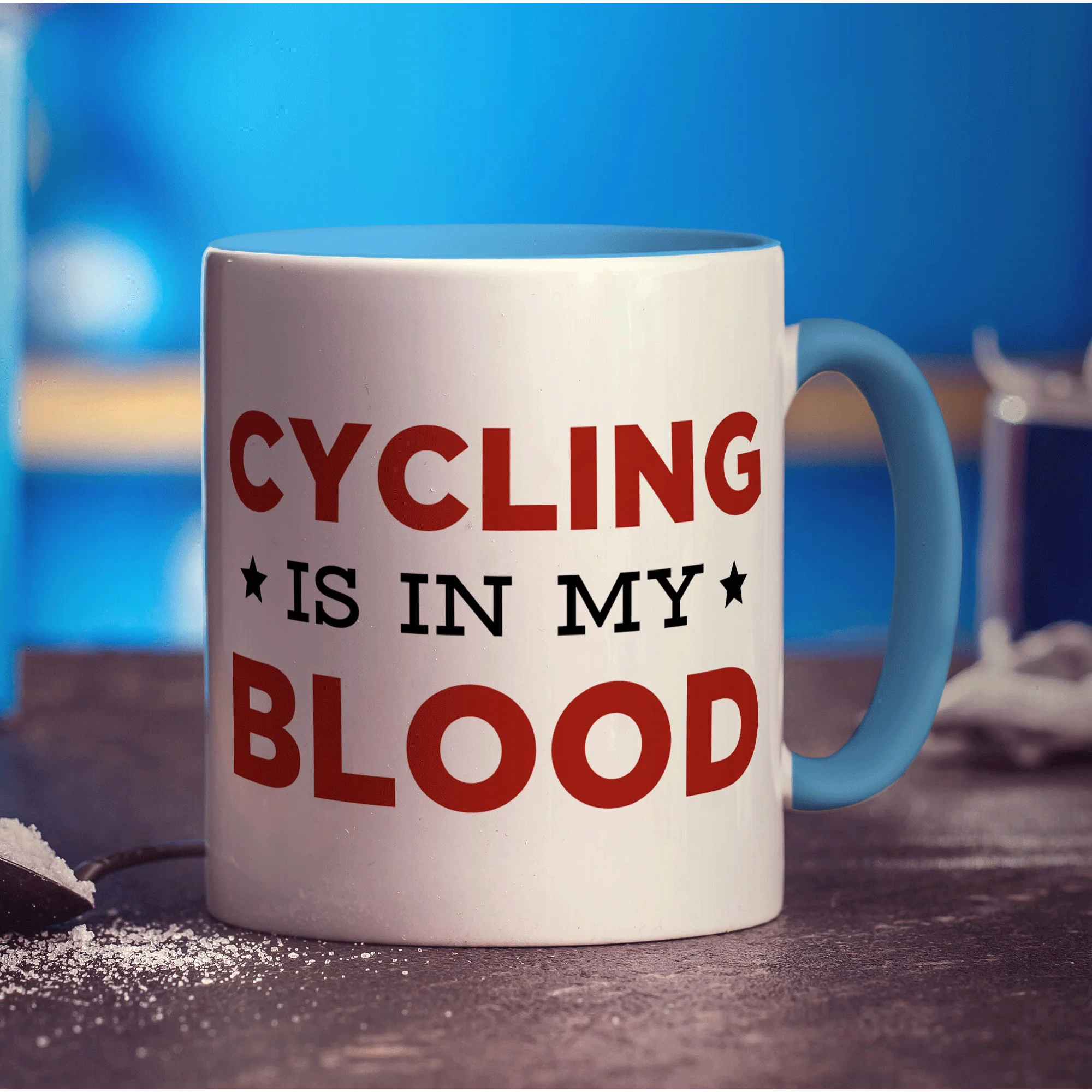 Cycling is in my Blood Mug - Image 8