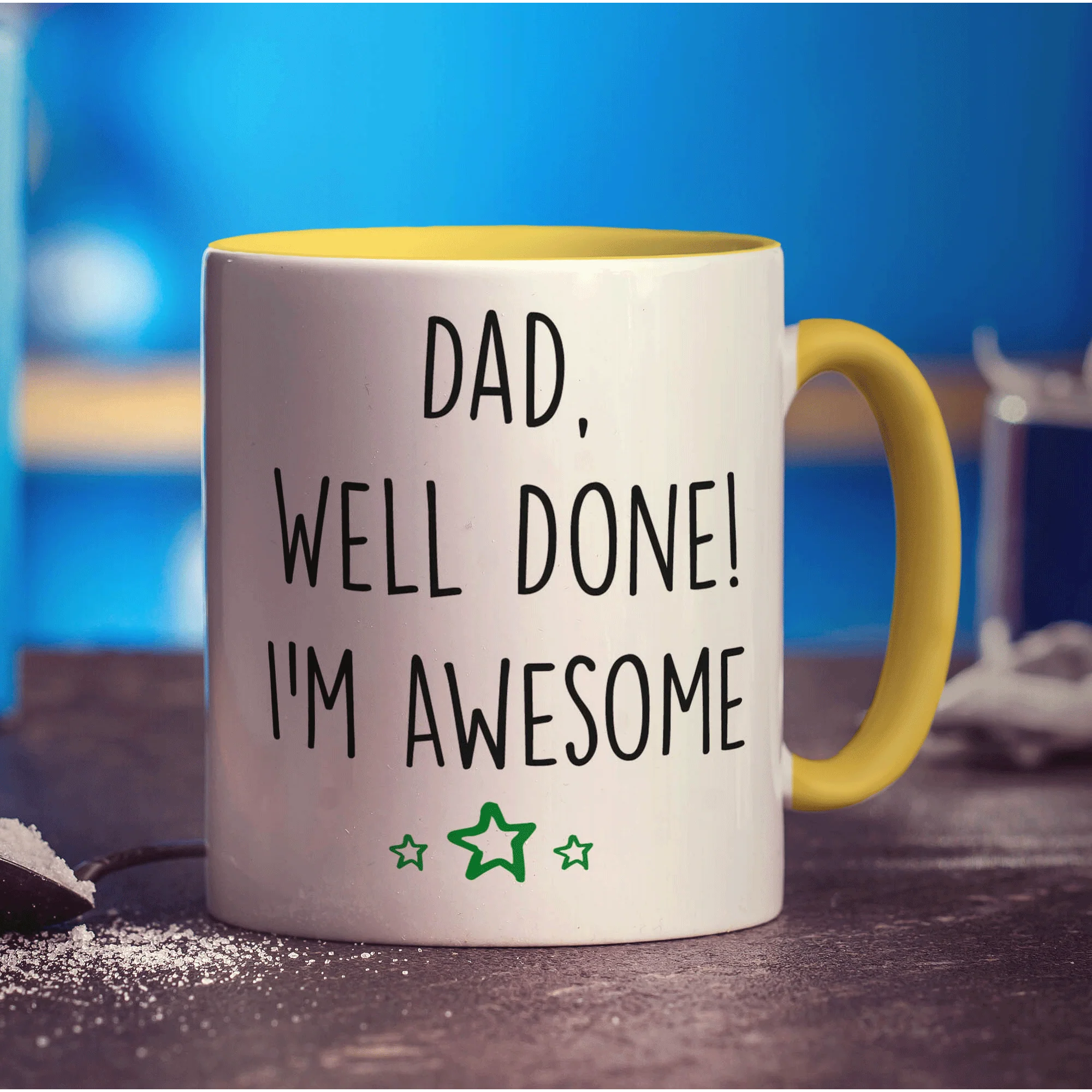 Dad, Well Done! I'm Awesome Mug - Image 5