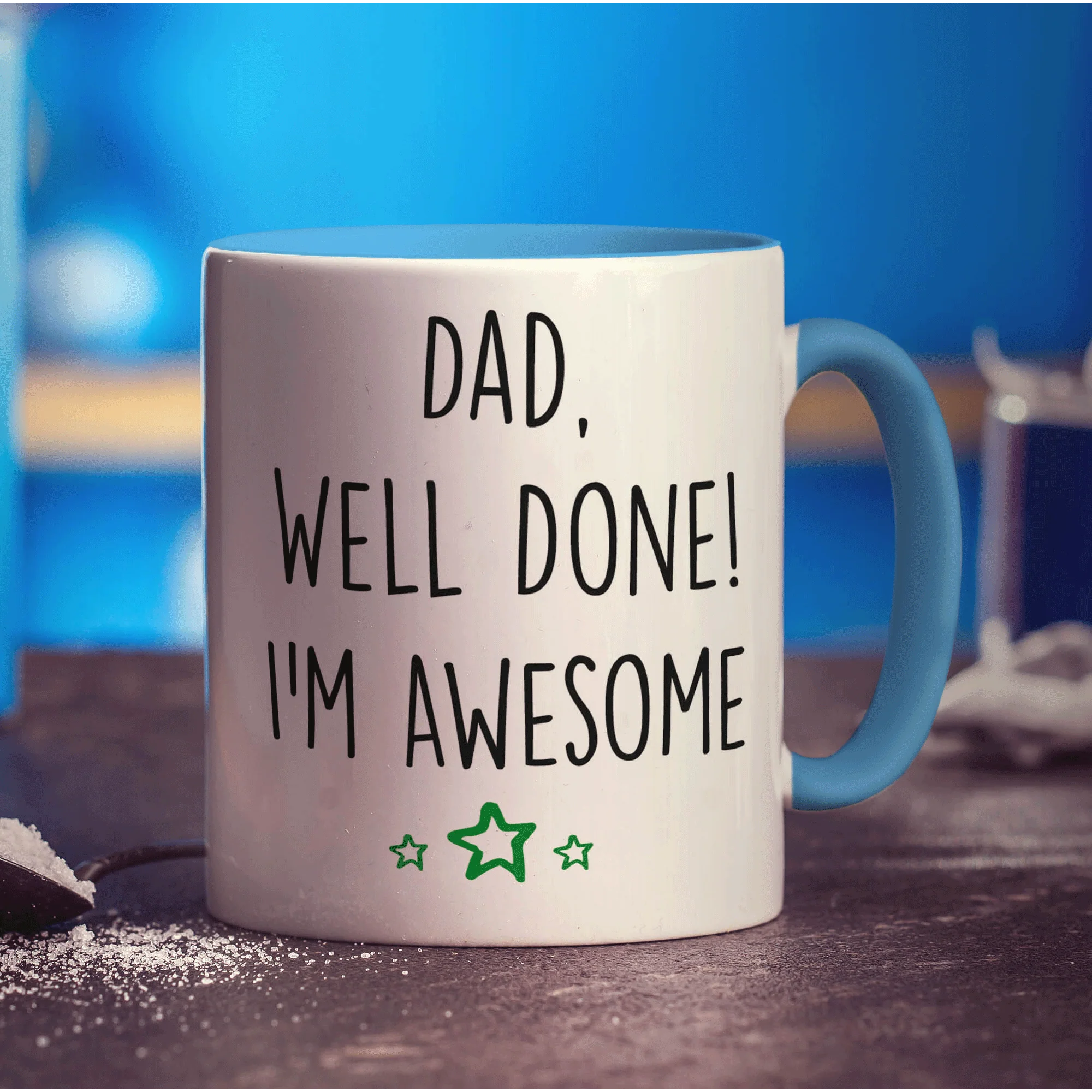 Dad, Well Done! I'm Awesome Mug - Image 8