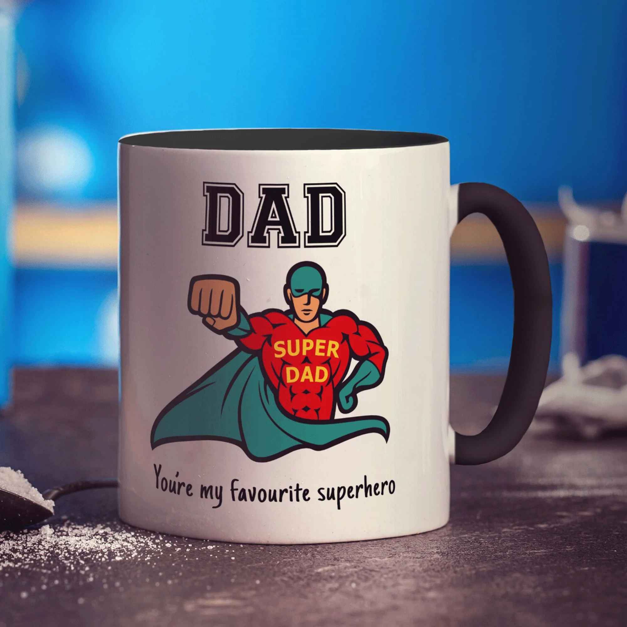 Dad You're My Favourite Superhero Mug - Image 10