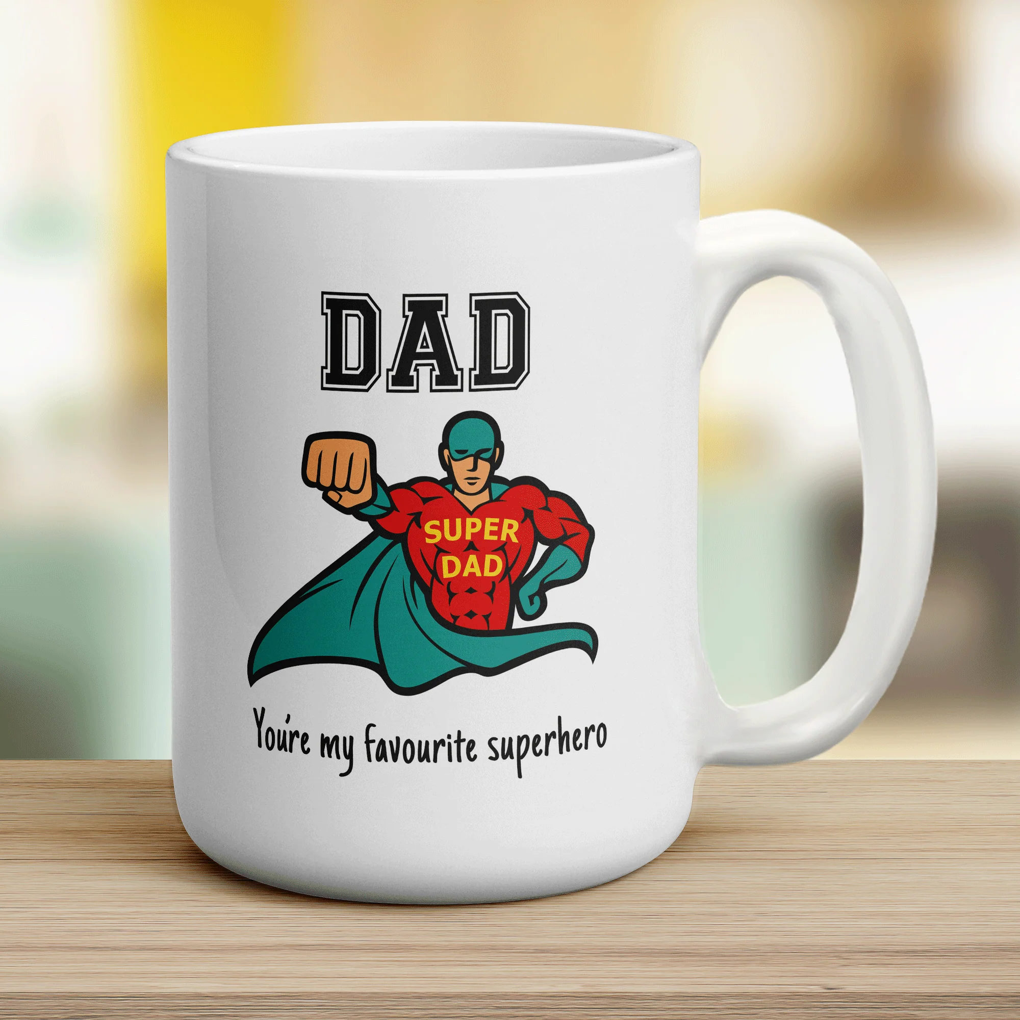 Dad You're My Favourite Superhero Mug - Image 12