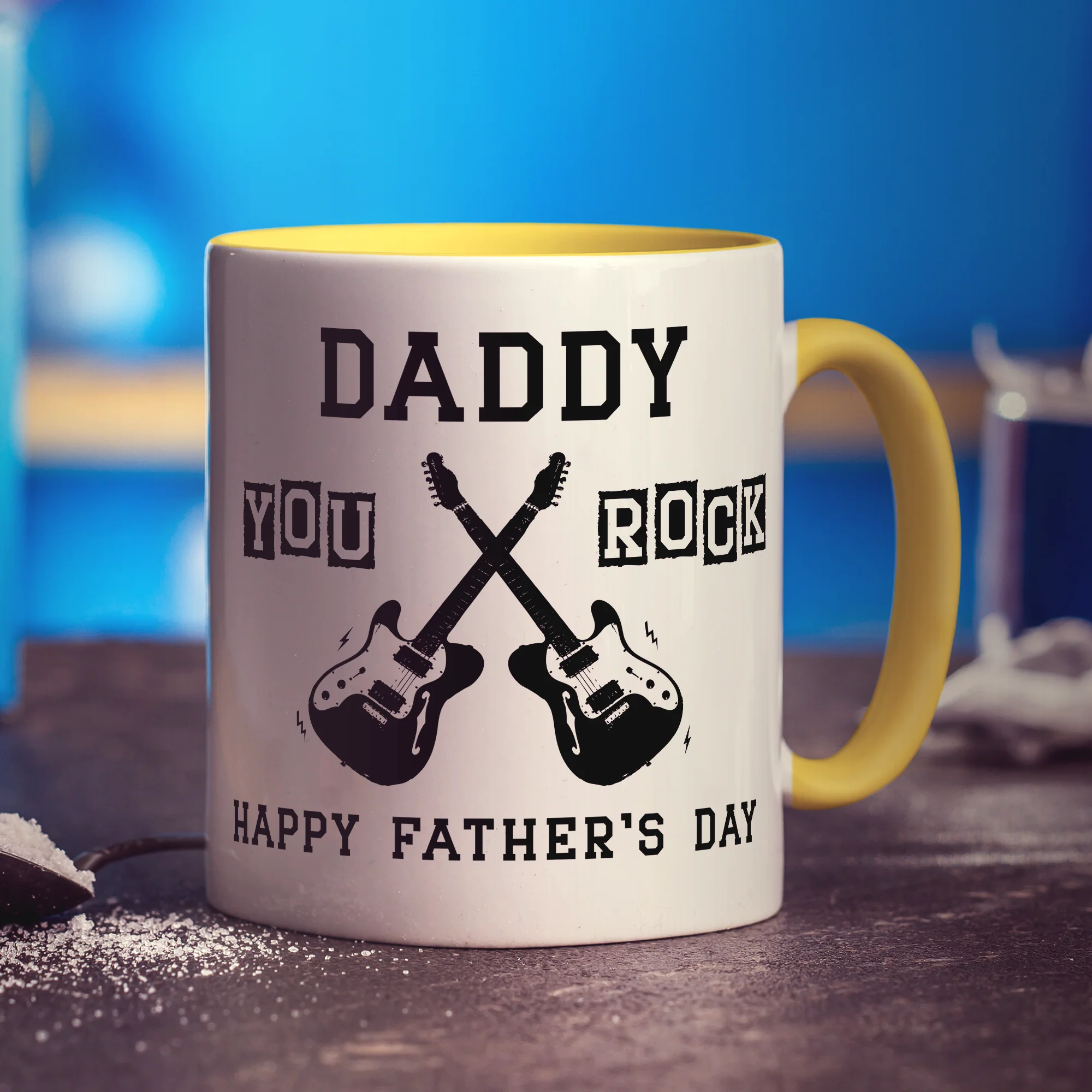 Daddy You Rock Photo Mug - Image 10