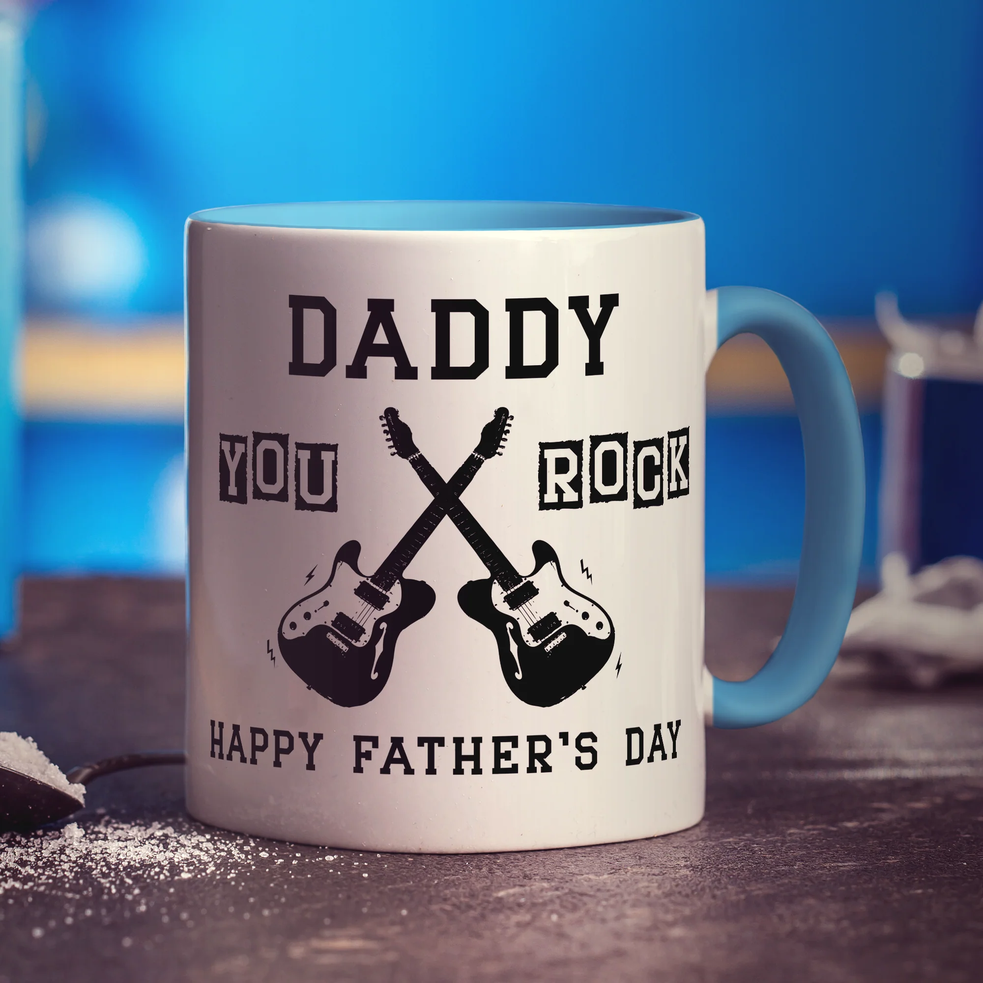 Daddy You Rock Photo Mug - Image 5
