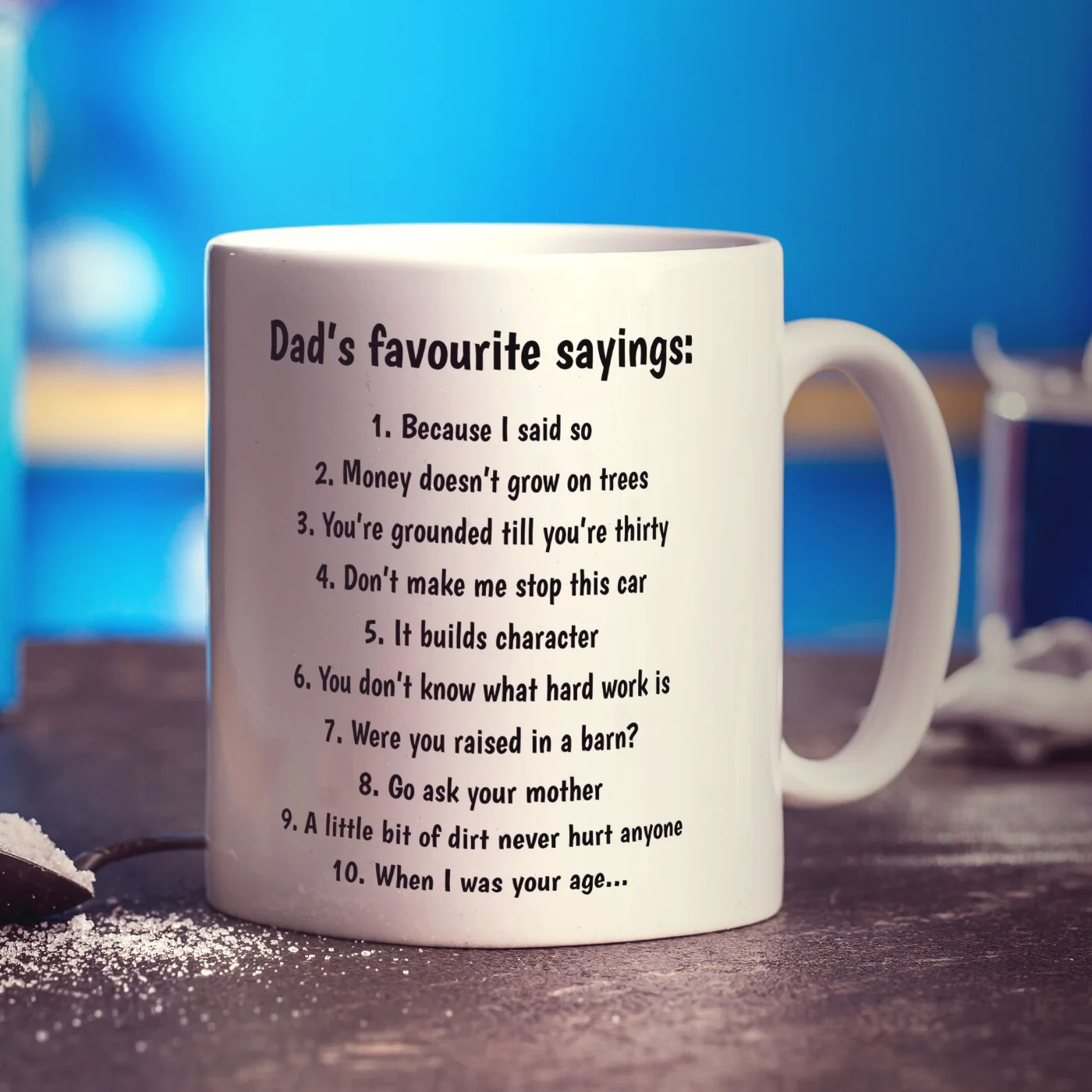 Dad's Favourite Sayings Mug - Image 4