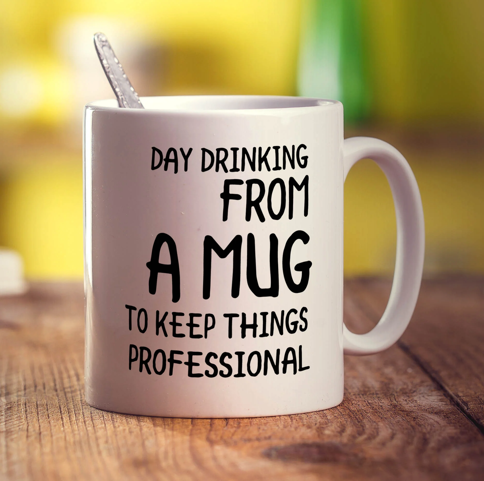 Day Drinking From a Mug to Keep Things Professional Mug