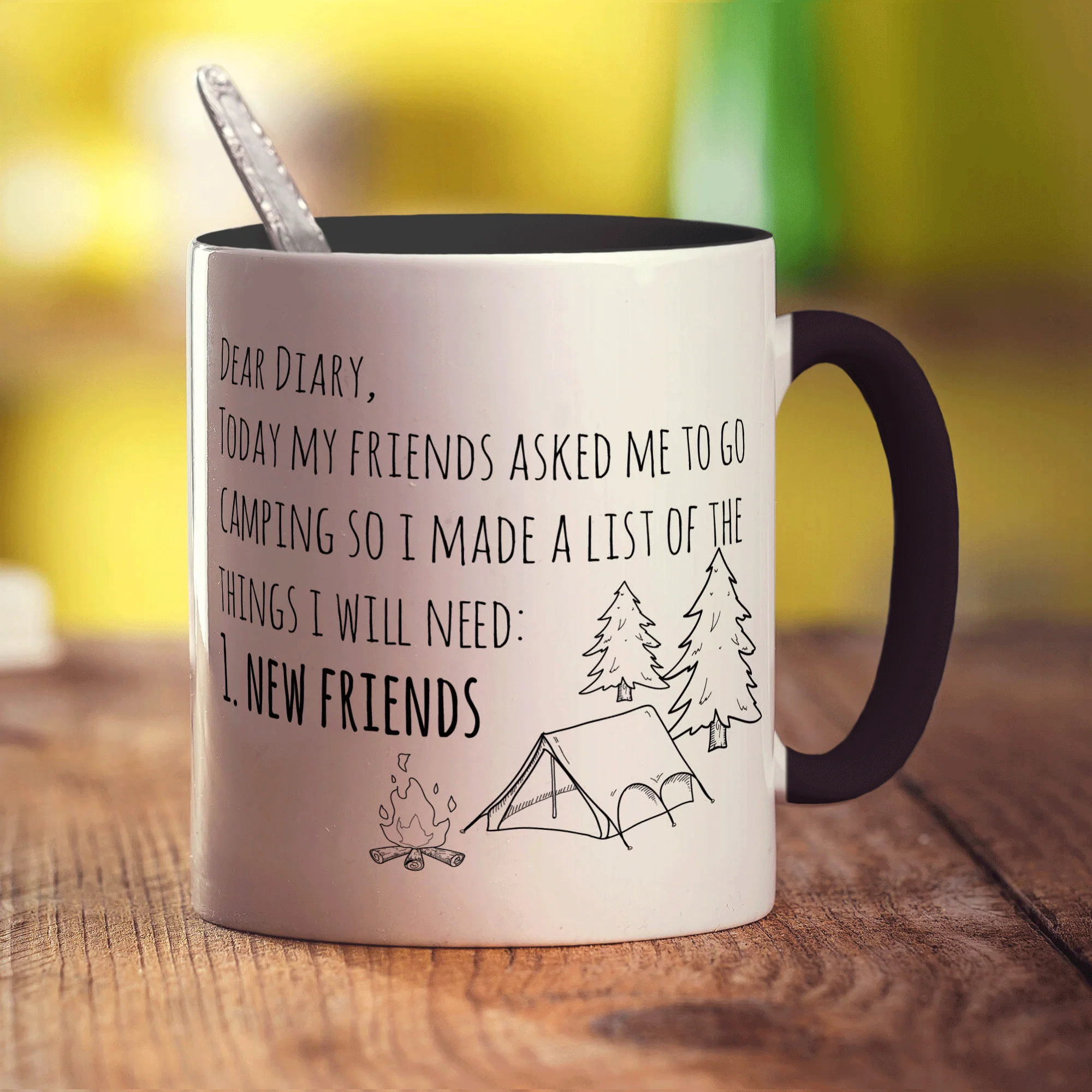 Dear Diary, Today My Friends Asked Me to go Camping Mug - Image 10