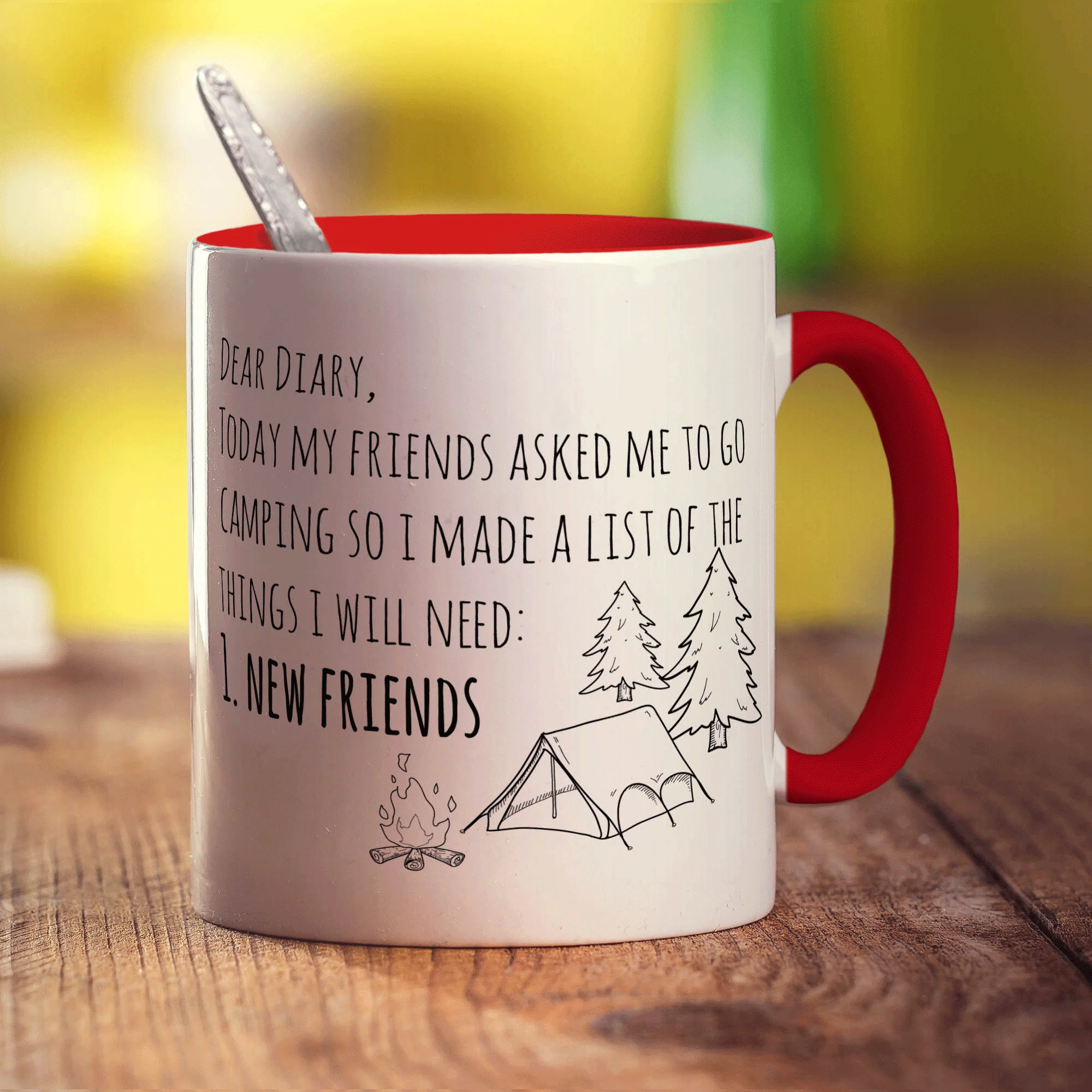 Dear Diary, Today My Friends Asked Me to go Camping Mug - Image 11