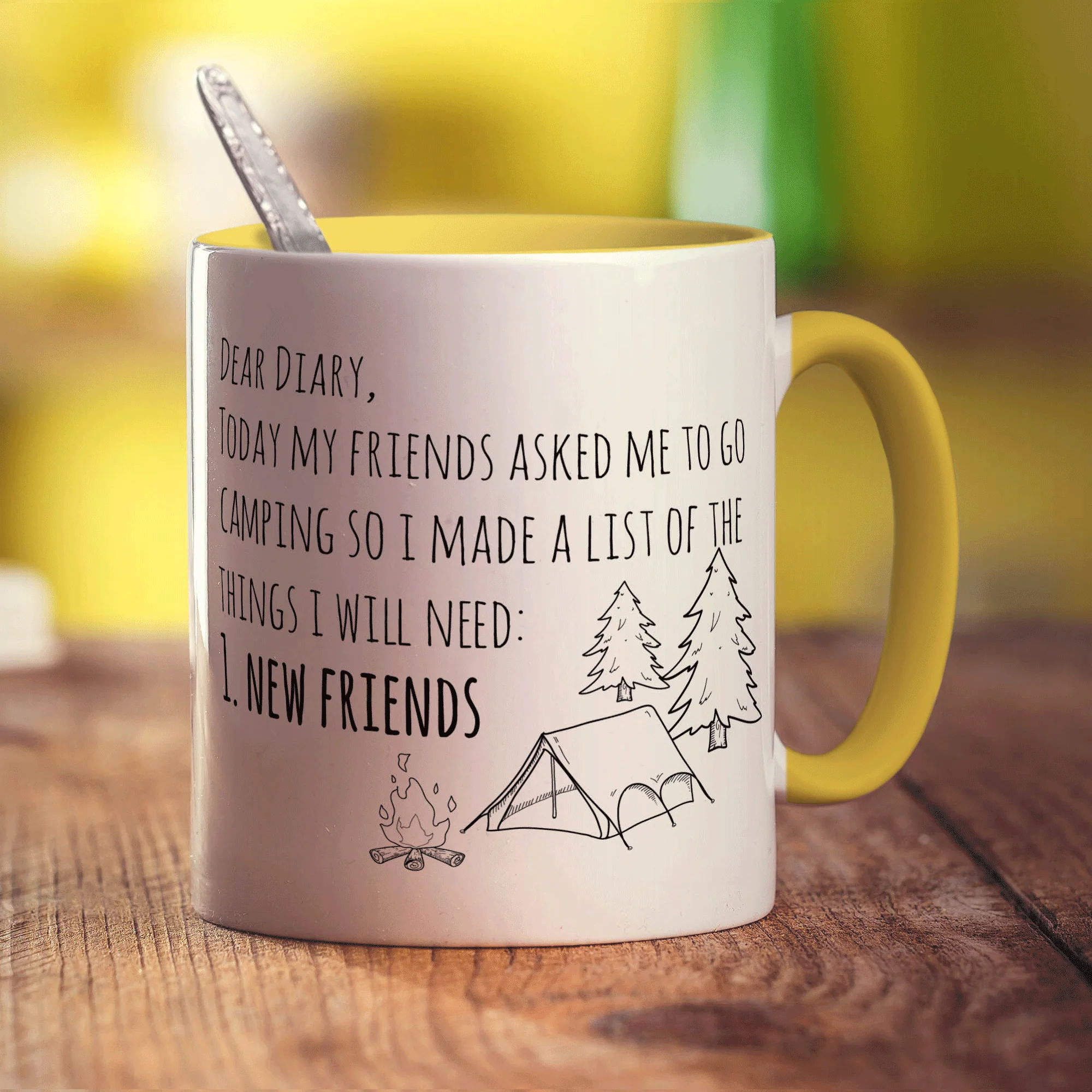 Dear Diary, Today My Friends Asked Me to go Camping Mug - Image 5