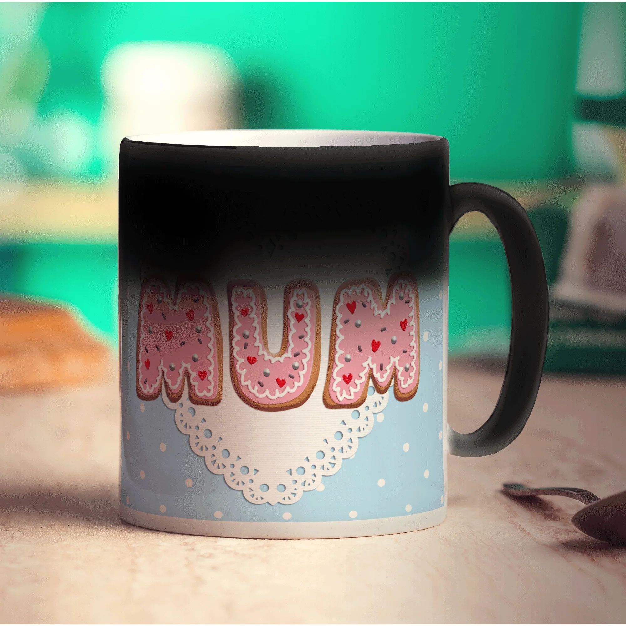 Decorated Biscuit "Mum" Message Mug - Image 5