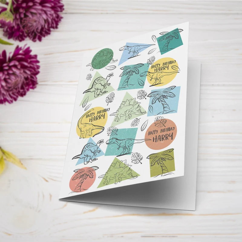 Dinosaur Birthday Card - Image 2