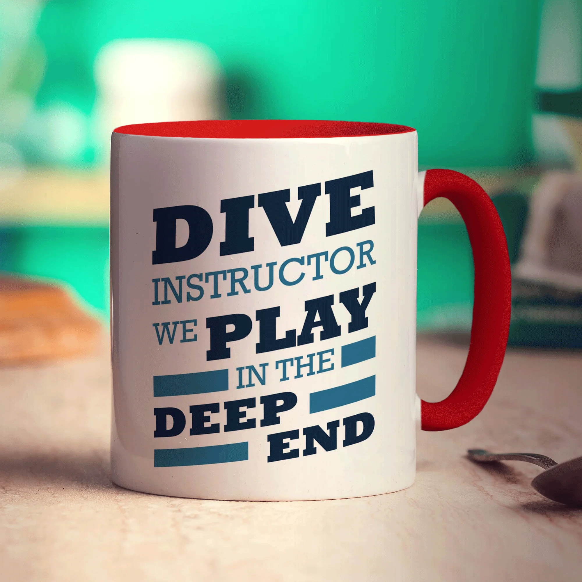 Dive Instructor, We Play in the Deep End Mug - Image 11