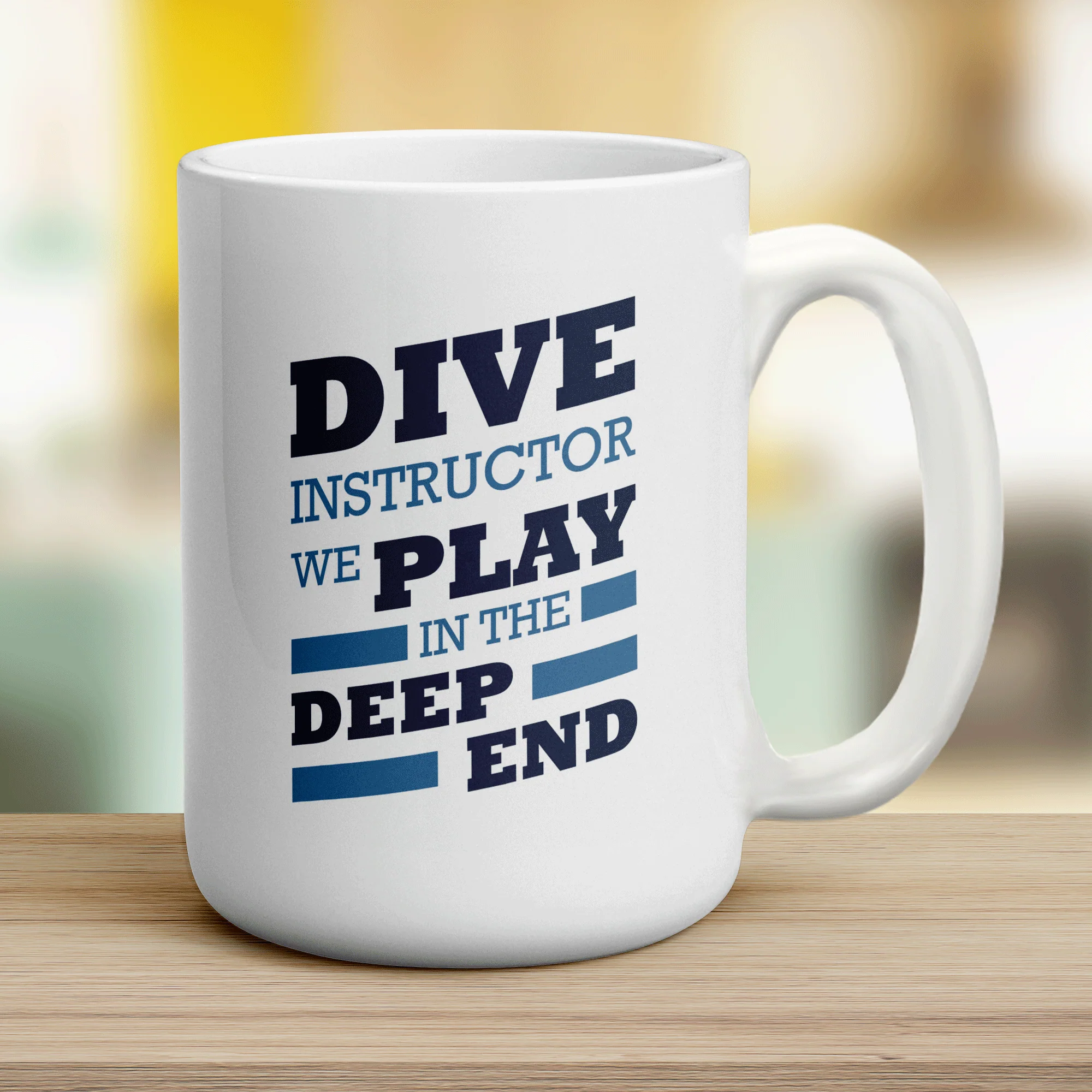 Dive Instructor, We Play in the Deep End Mug - Image 12