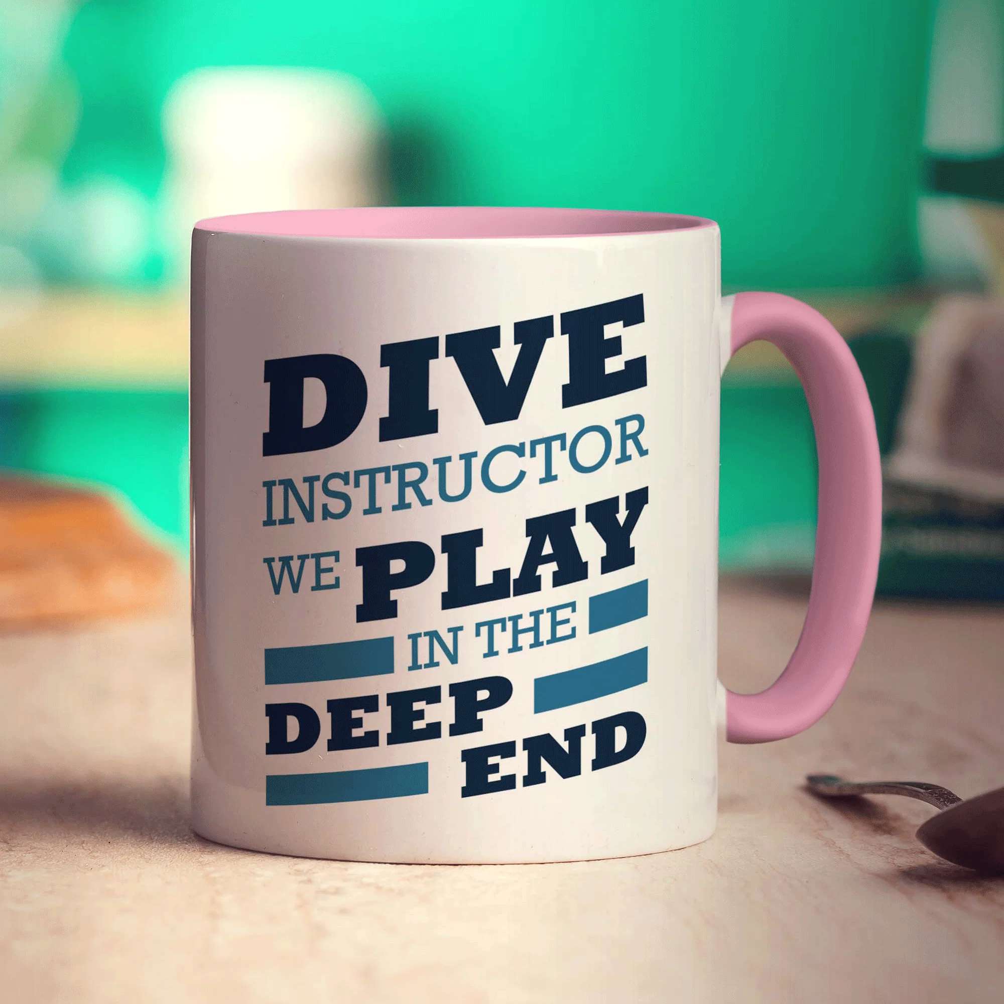 Dive Instructor, We Play in the Deep End Mug - Image 9