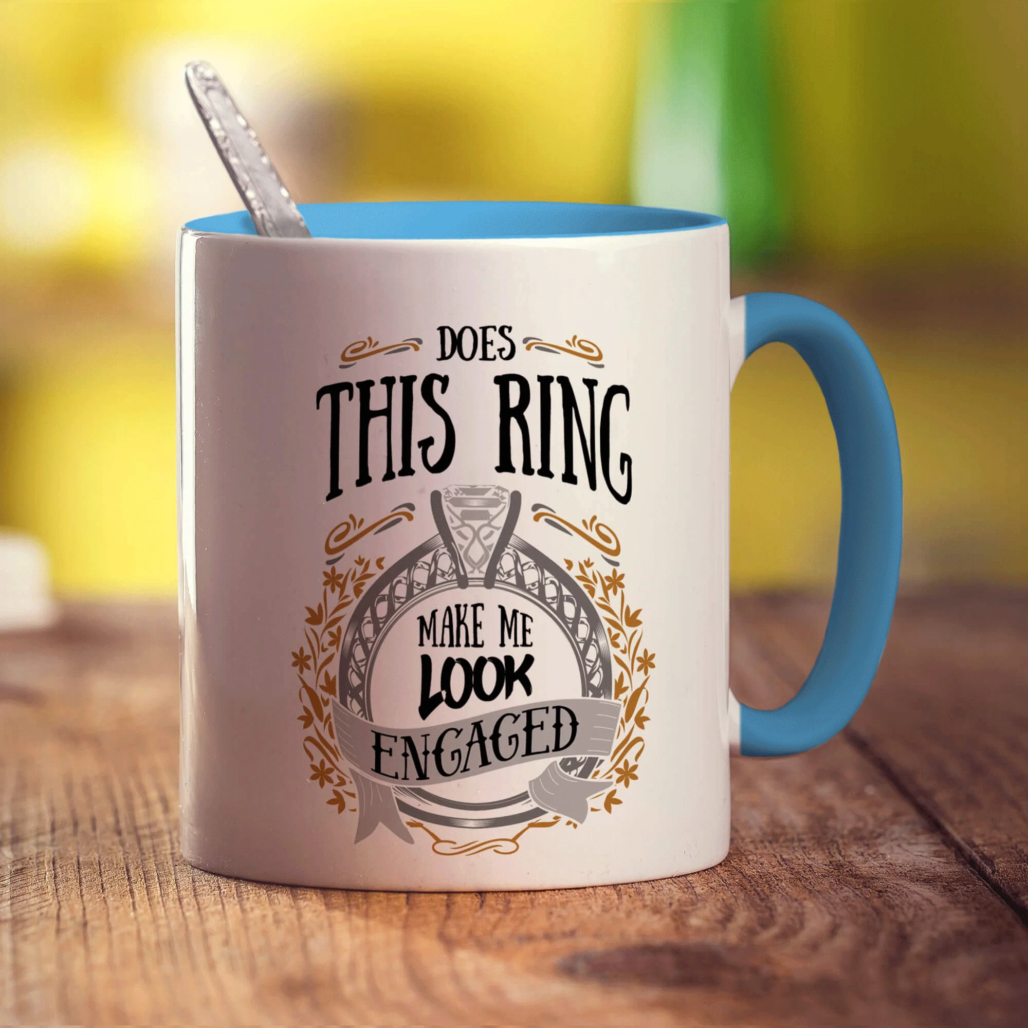 Does This Ring Make Me Look Engaged Mug - Image 8