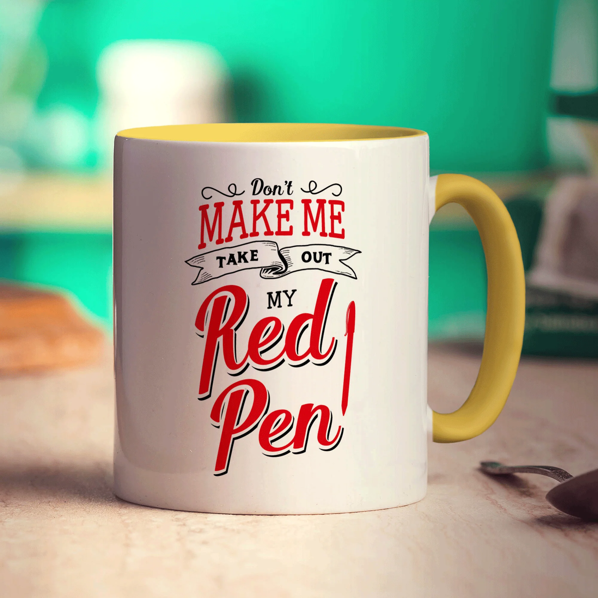 Don't Make Me Take Out My Red Pen Mug - Image 5