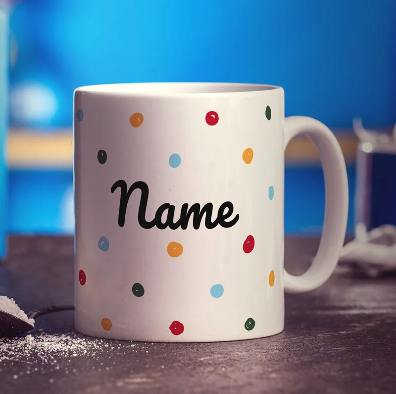 Dotty Name Mug