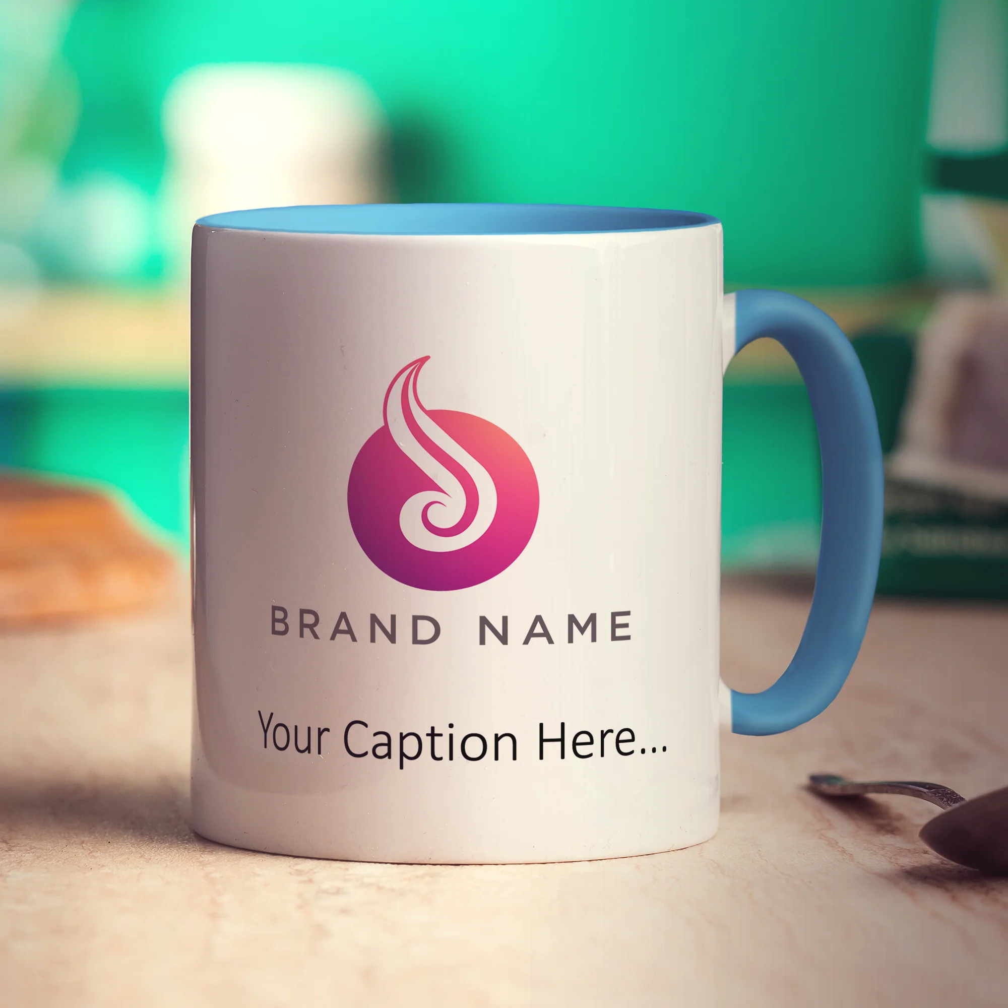 Double Sided Logo Mug with Text - Image 5