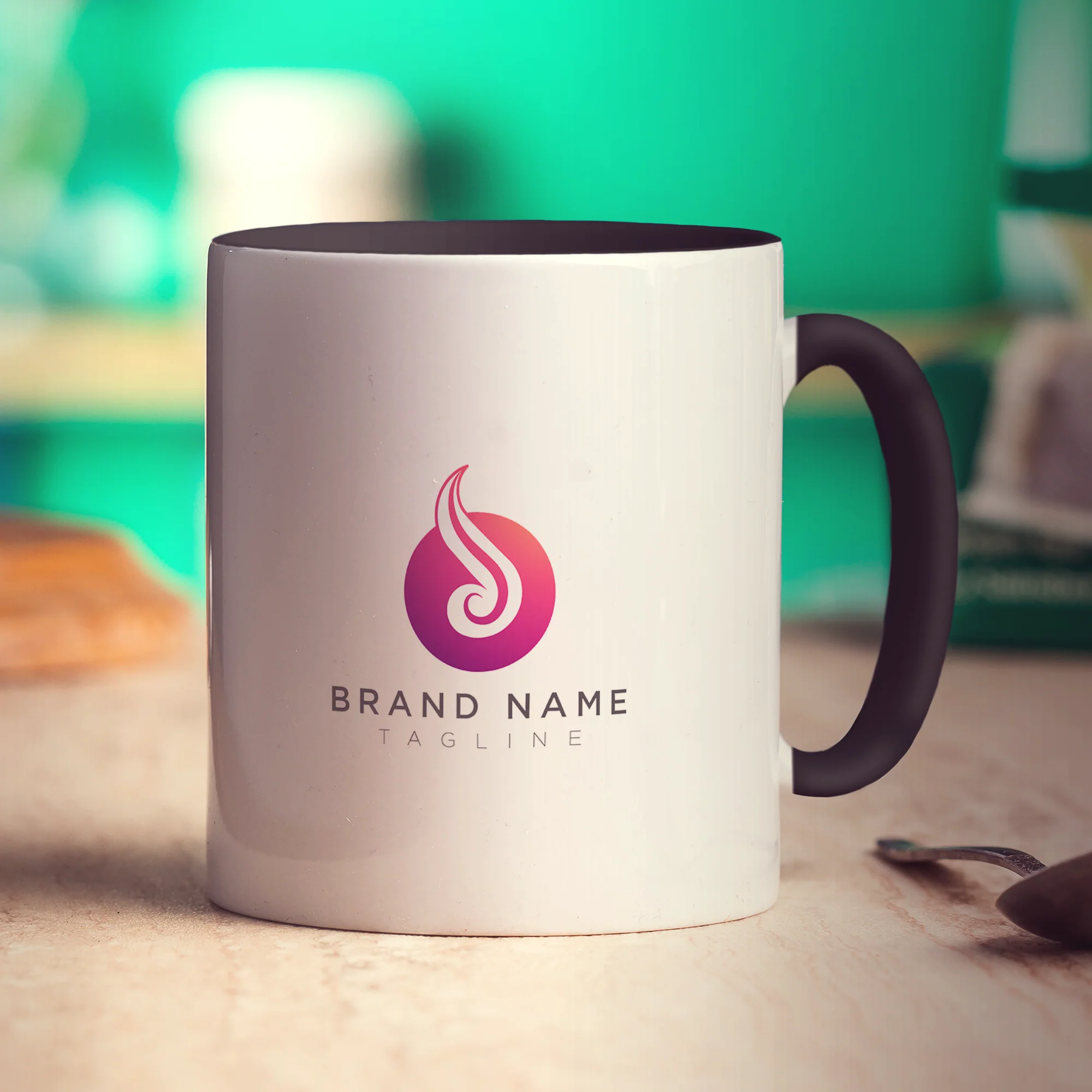 Double Sided Logo Print Mug - Image 5