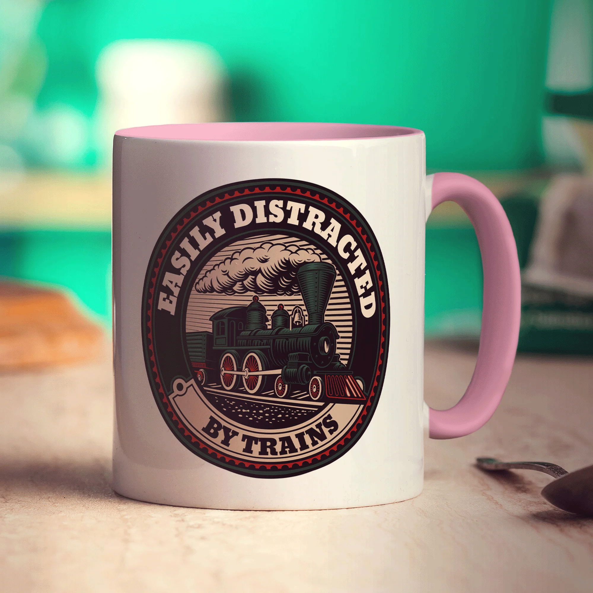 Easily Distracted by Trains Mug - Image 9