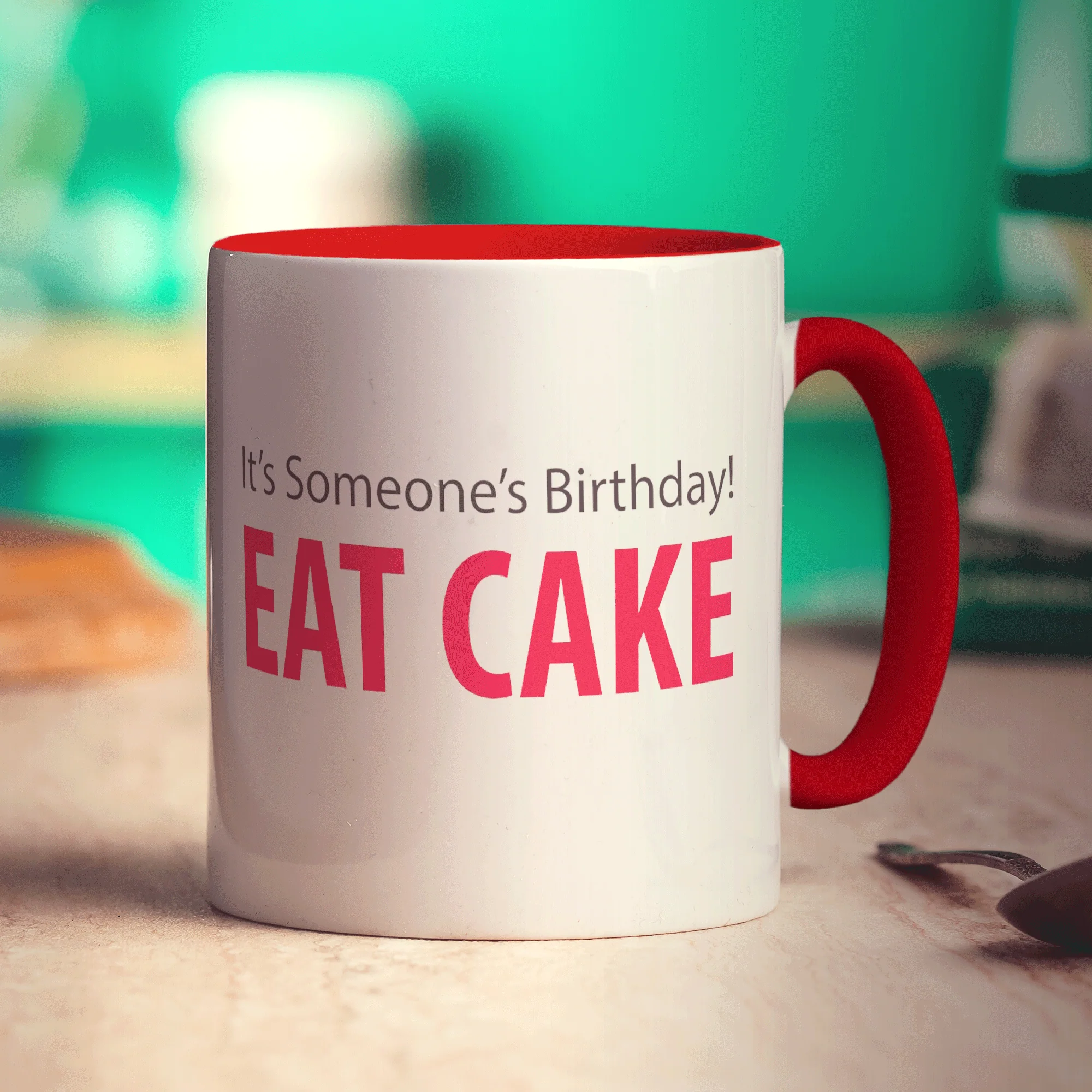 Eat Cake Message Mug - Image 10
