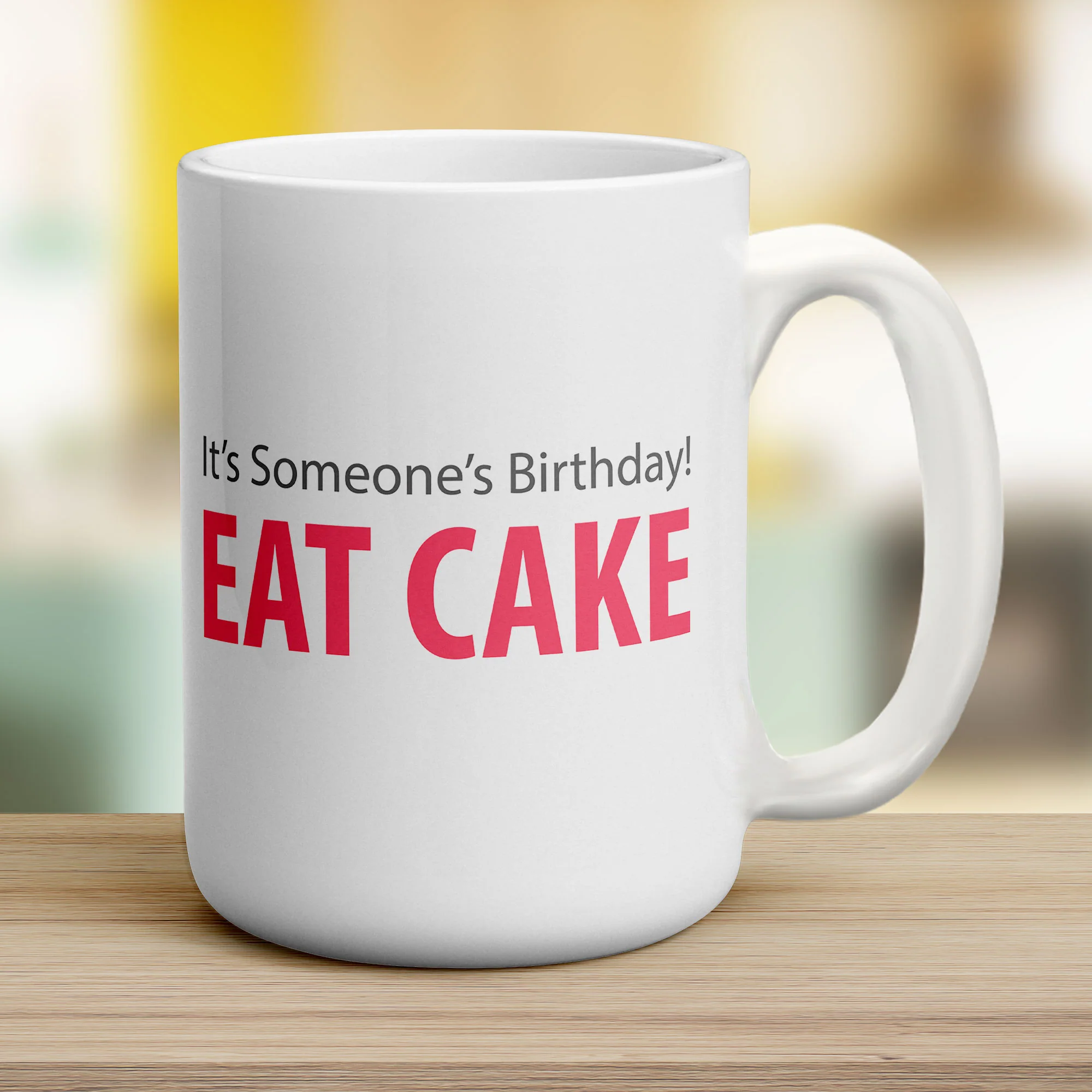 Eat Cake Message Mug - Image 11