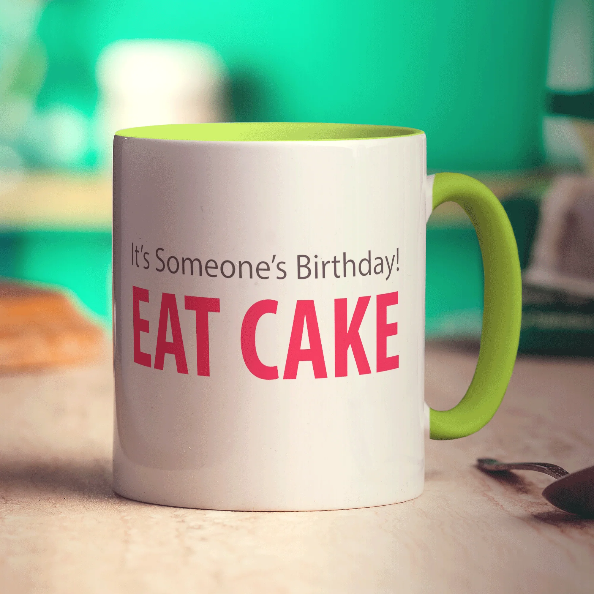 Eat Cake Message Mug - Image 6
