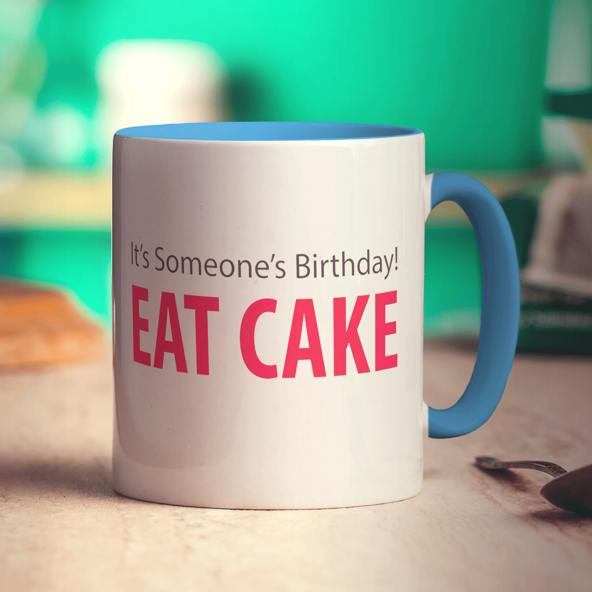 Eat Cake Message Mug - Image 7