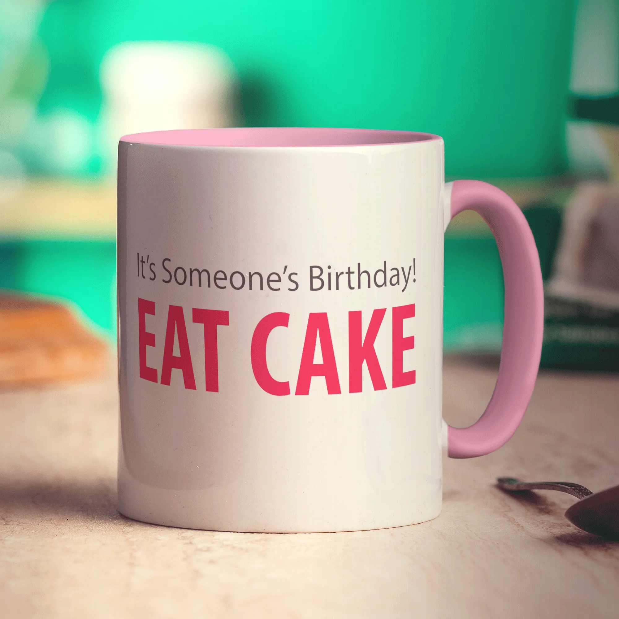 Eat Cake Message Mug - Image 8
