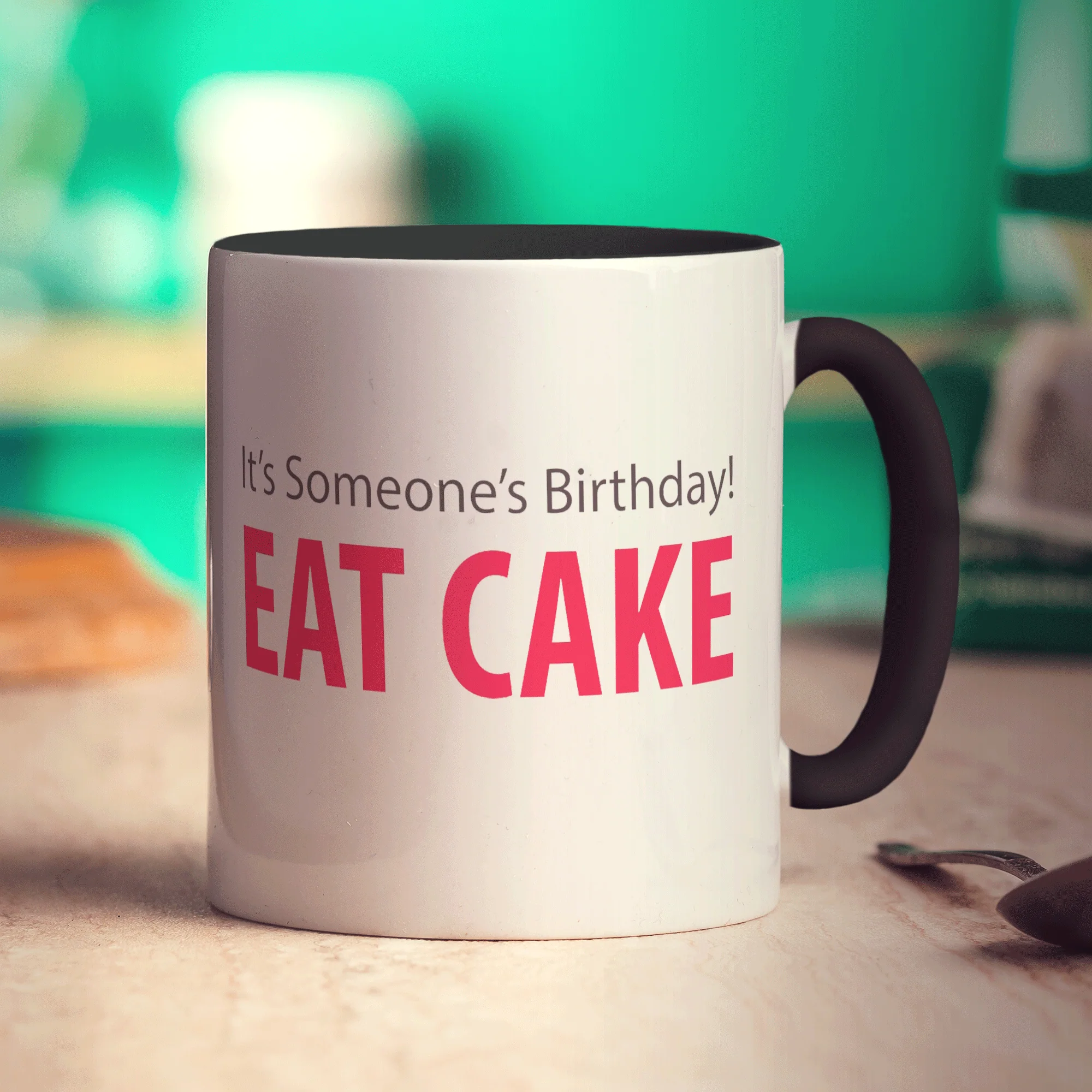 Eat Cake Message Mug - Image 9