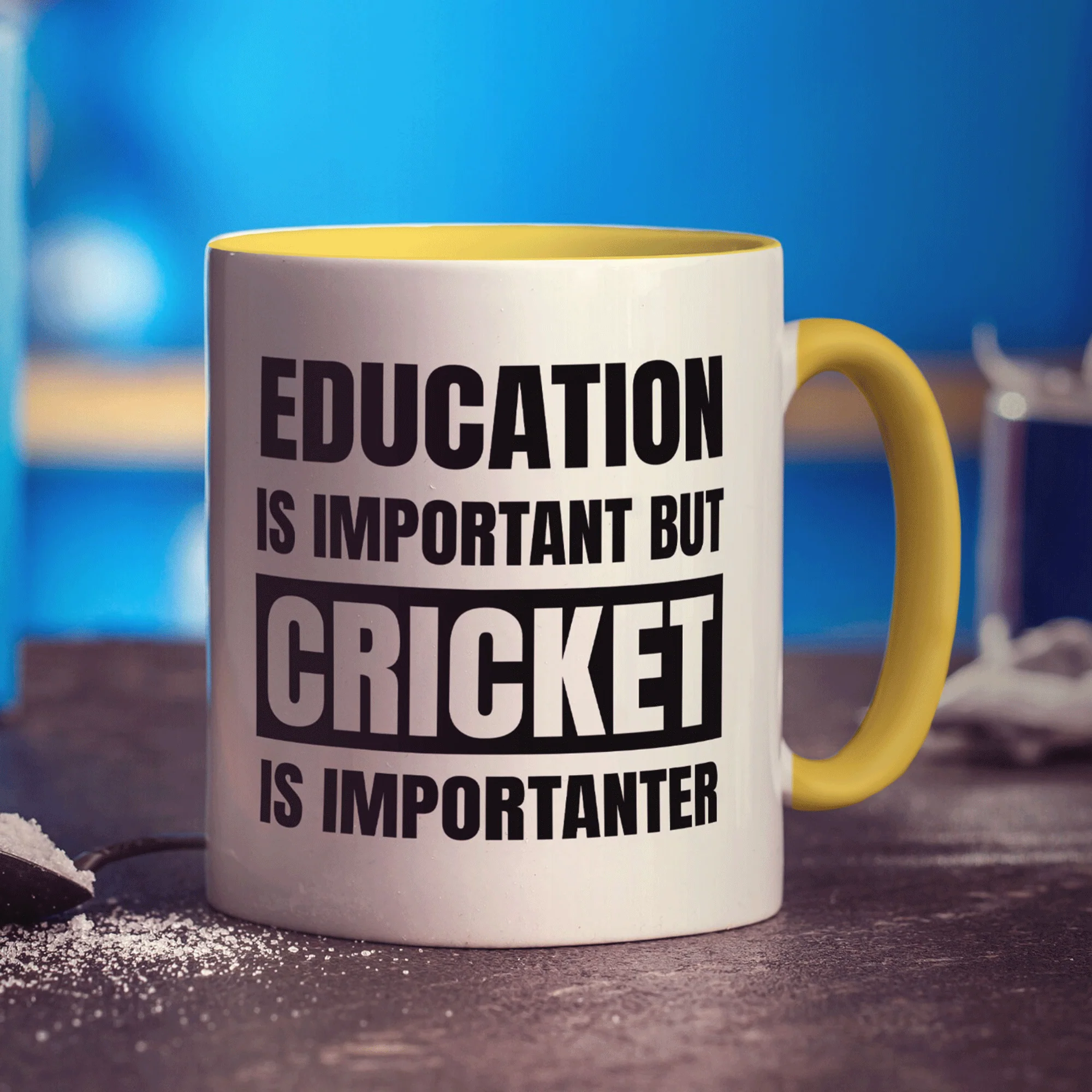 Education is Important but Cricket is Importanter Mug - Image 3