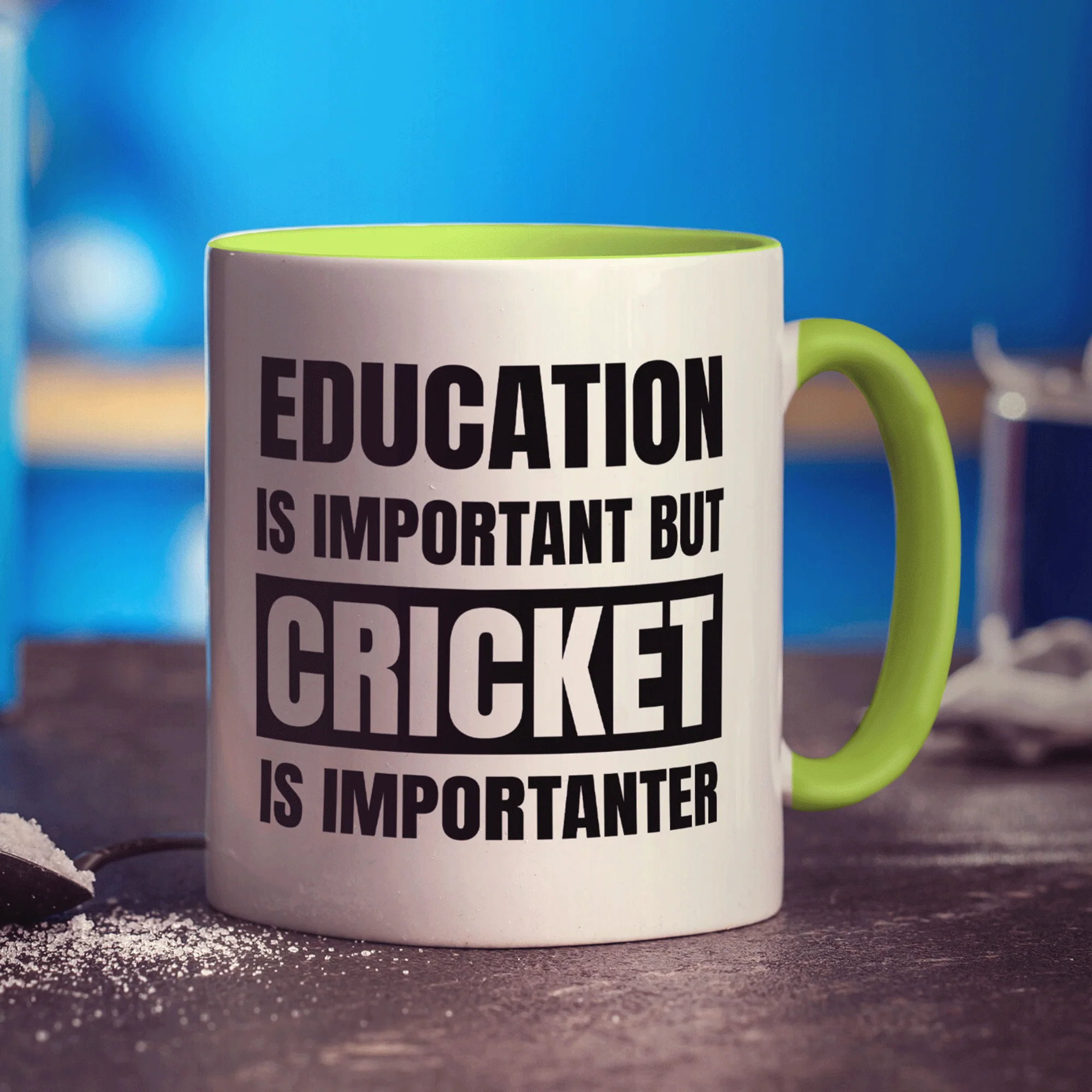 Education is Important but Cricket is Importanter Mug - Image 5