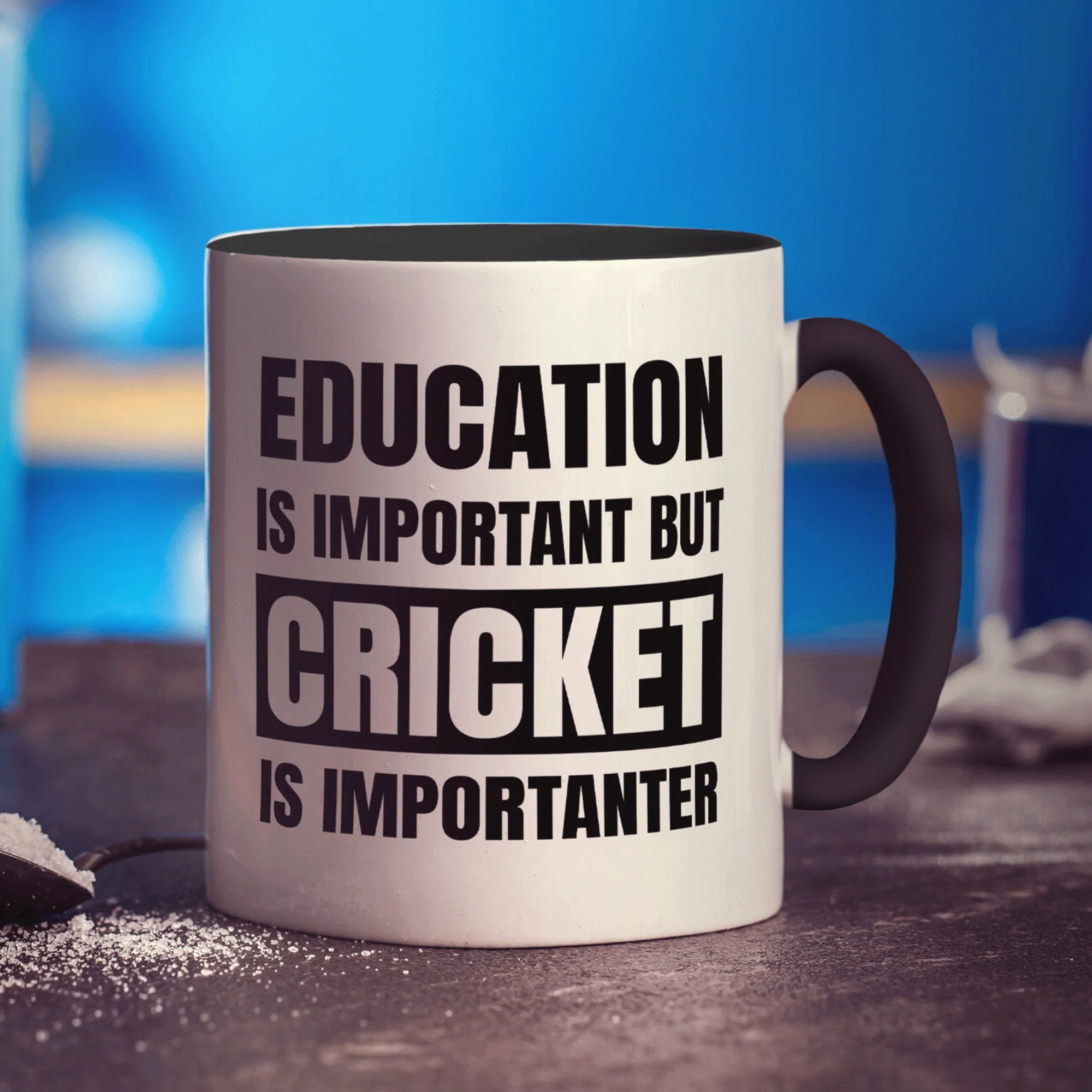 Education is Important but Cricket is Importanter Mug - Image 8