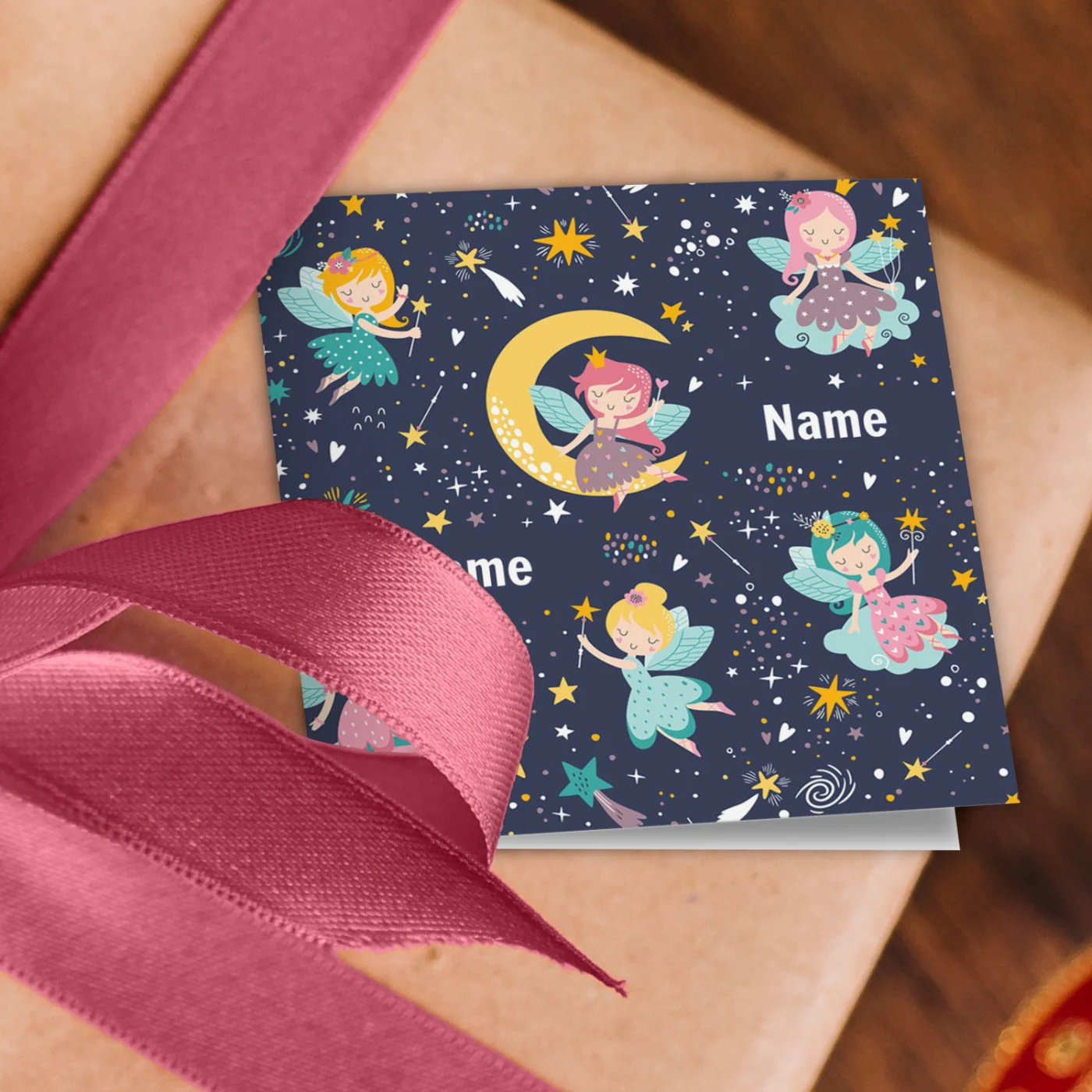 Fairy Name Wrapping Paper - Image 2