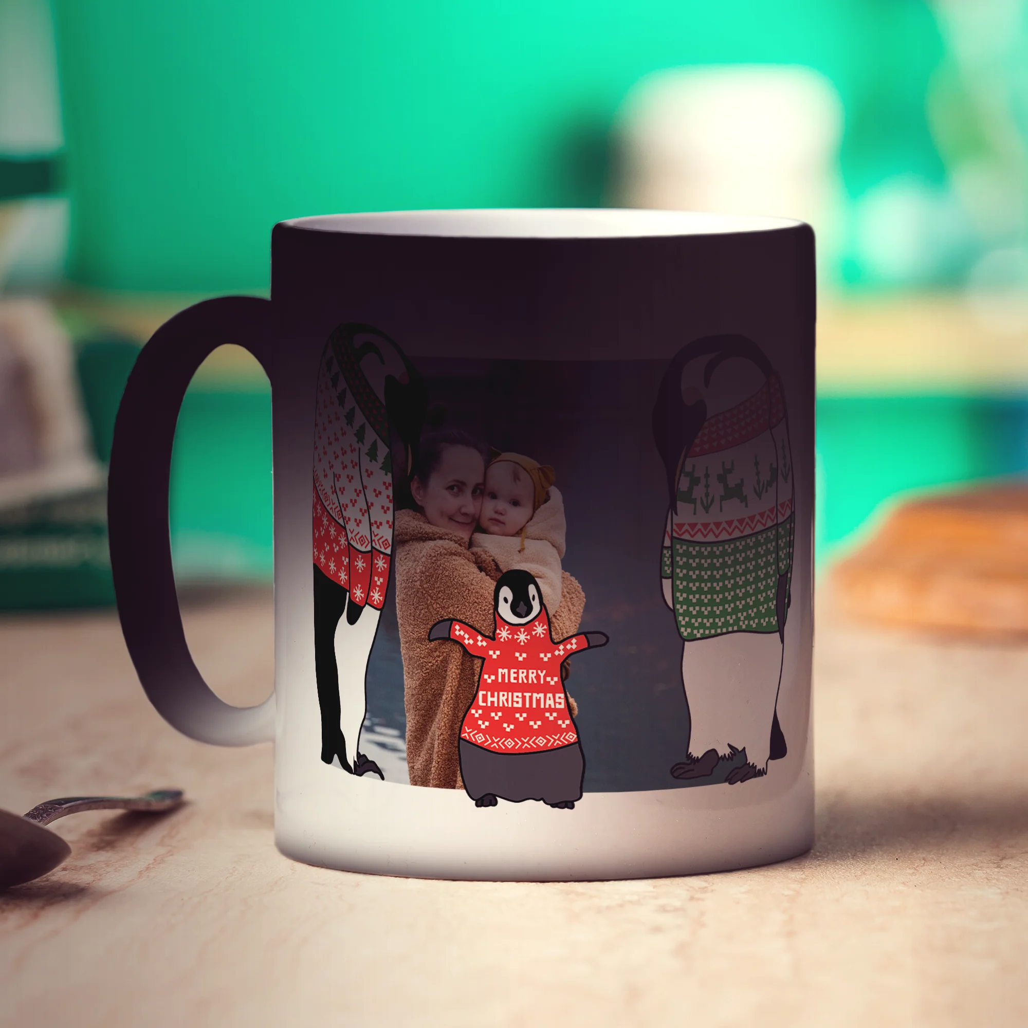 Family Penguin Photo Mug - Image 14