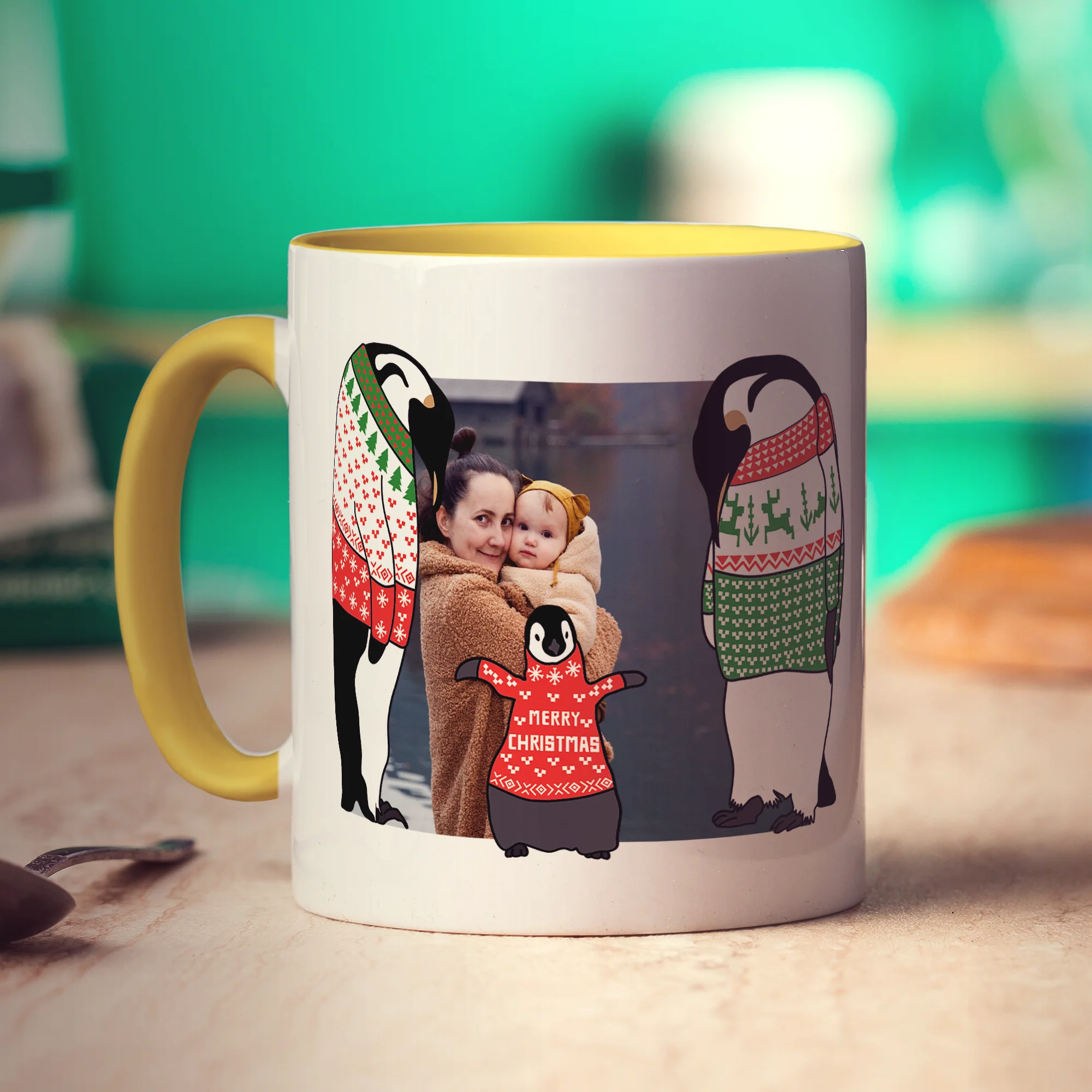 Family Penguin Photo Mug - Image 17