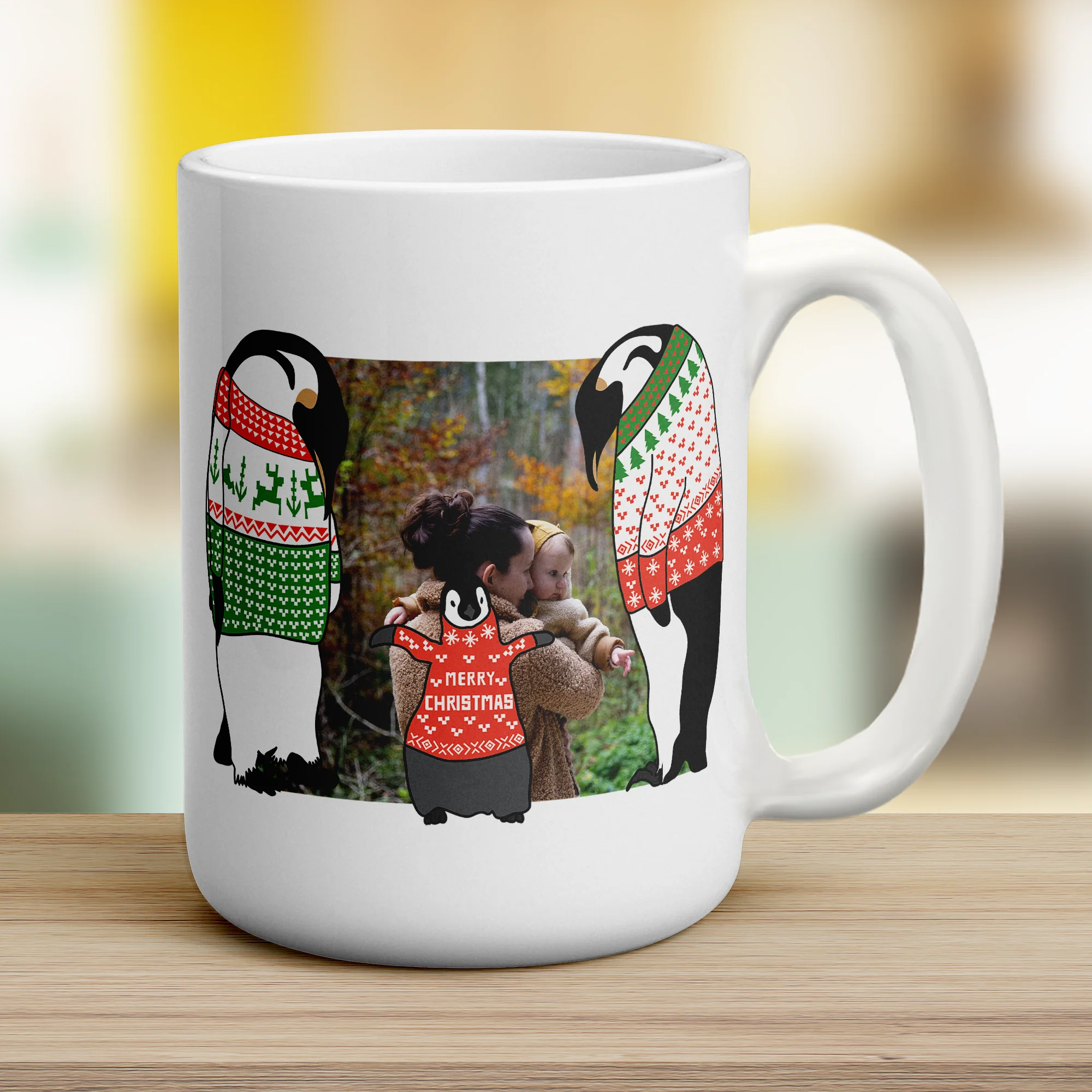 Family Penguin Photo Mug - Image 18