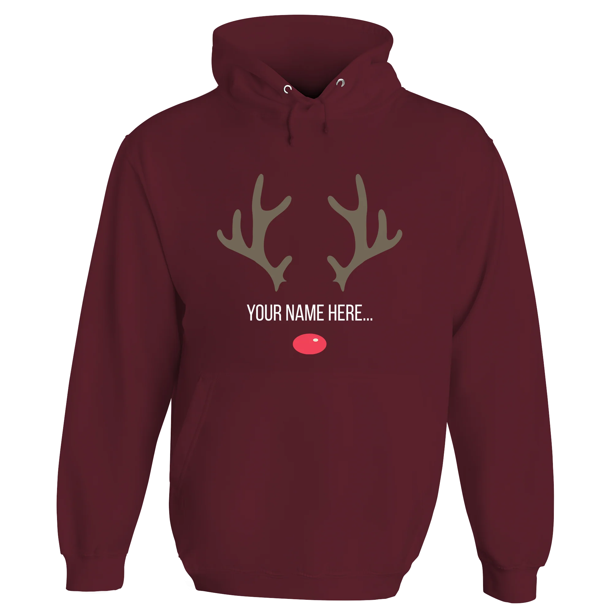 Festive Reindeer Name Personalised Hoodie - Image 11