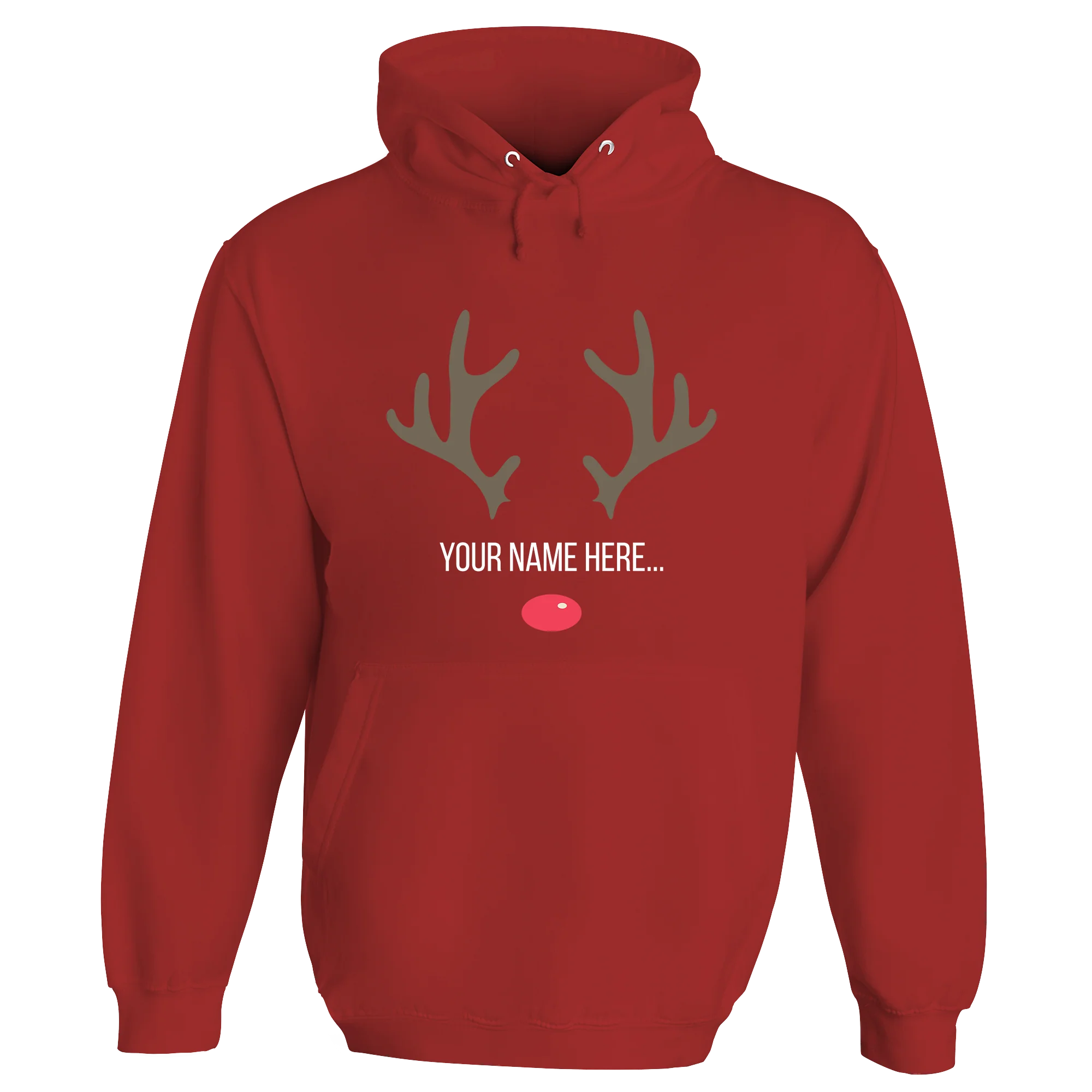 Festive Reindeer Name Personalised Hoodie - Image 12