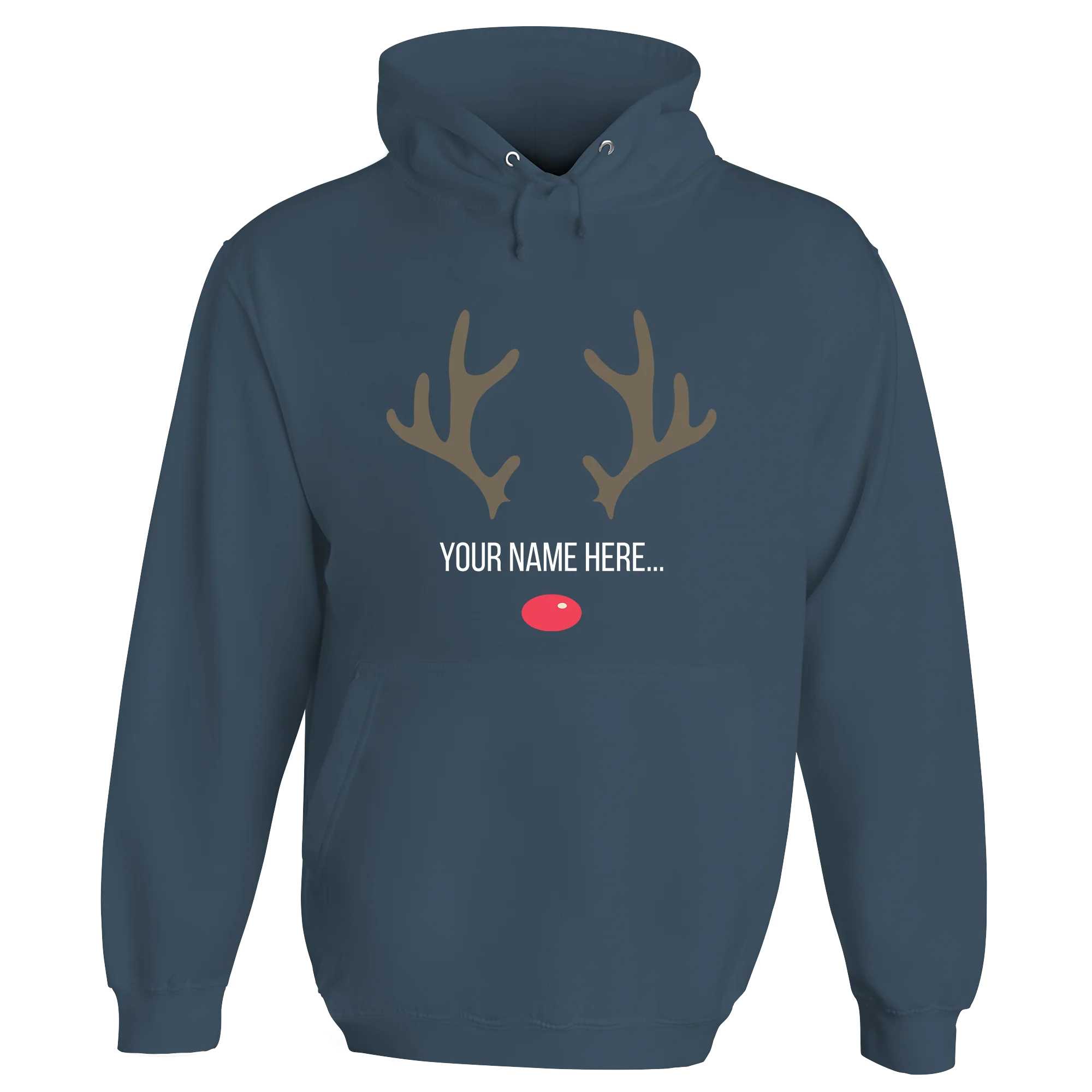 Festive Reindeer Name Personalised Hoodie - Image 13