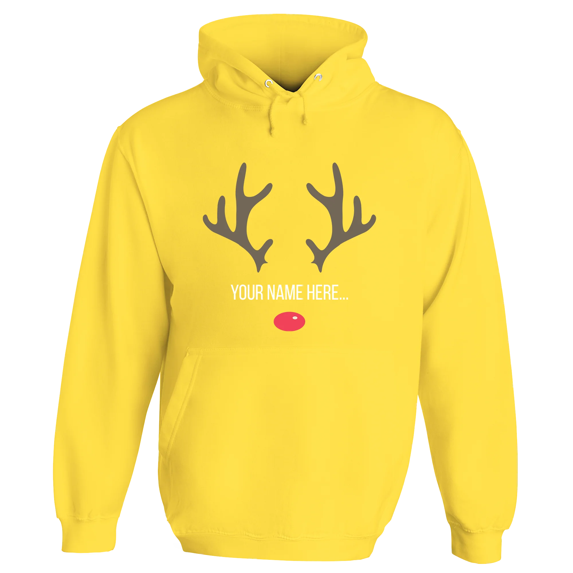 Festive Reindeer Name Personalised Hoodie - Image 14