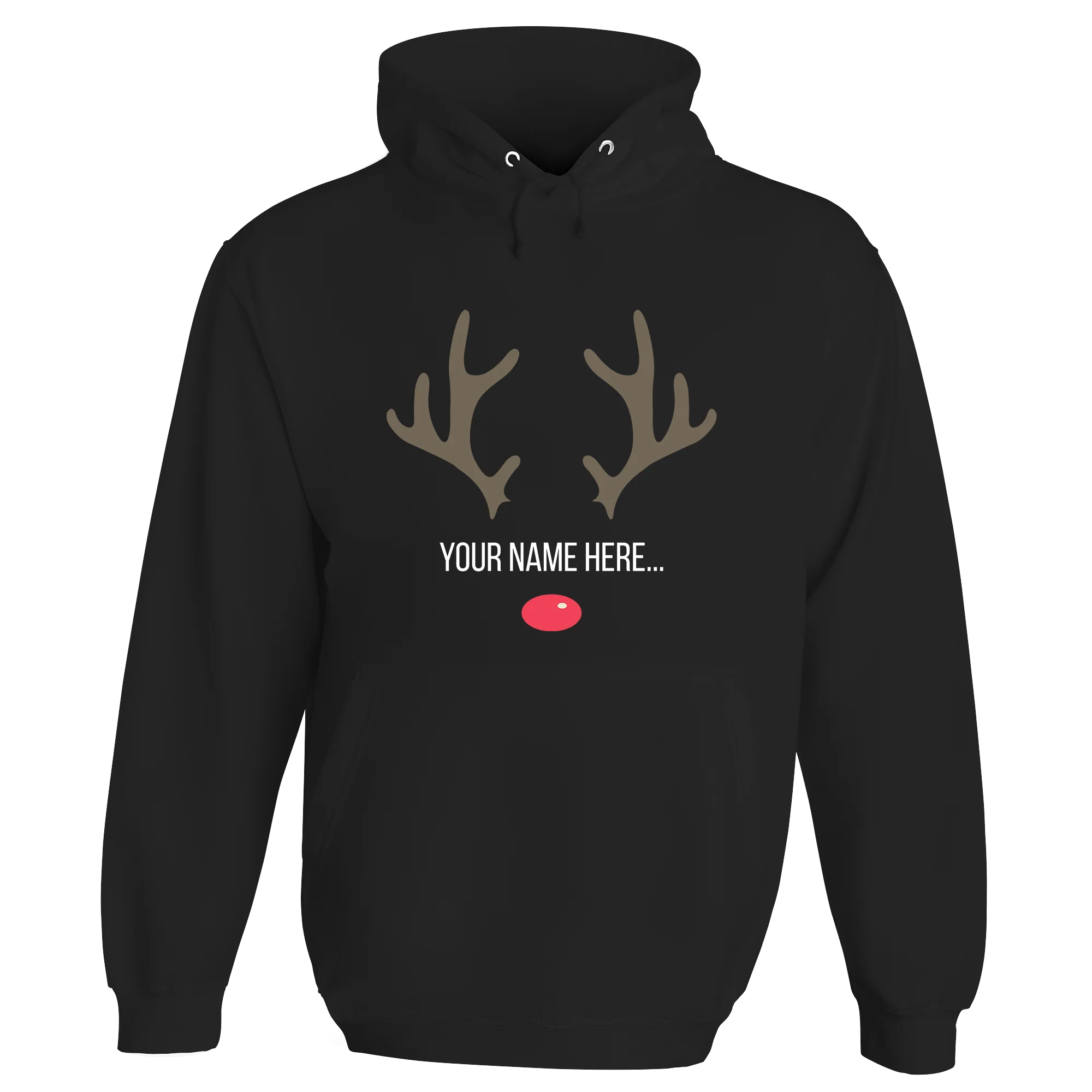 Festive Reindeer Name Personalised Hoodie - Image 9