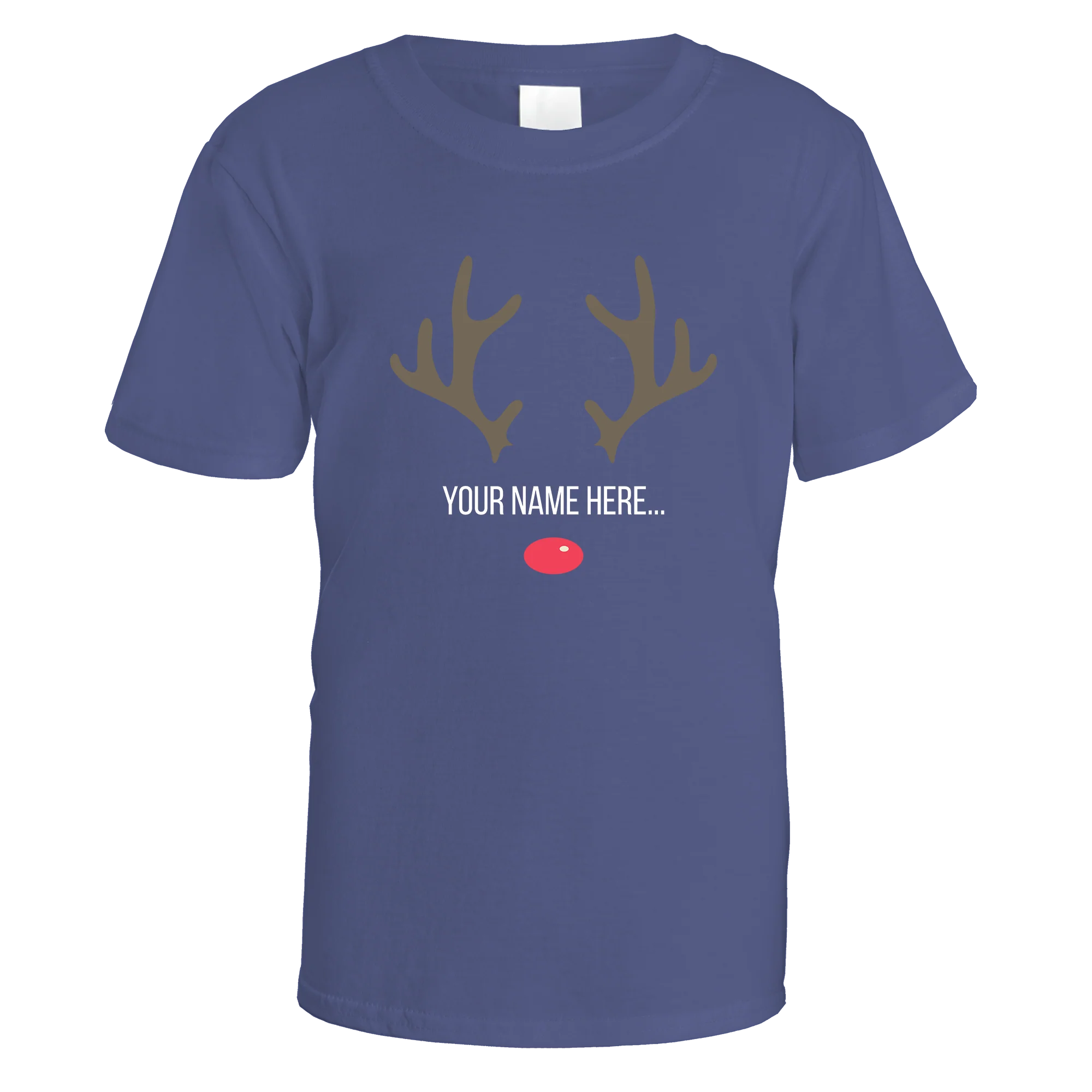 Festive Reindeer Name Personalised T-Shirt - Image 11