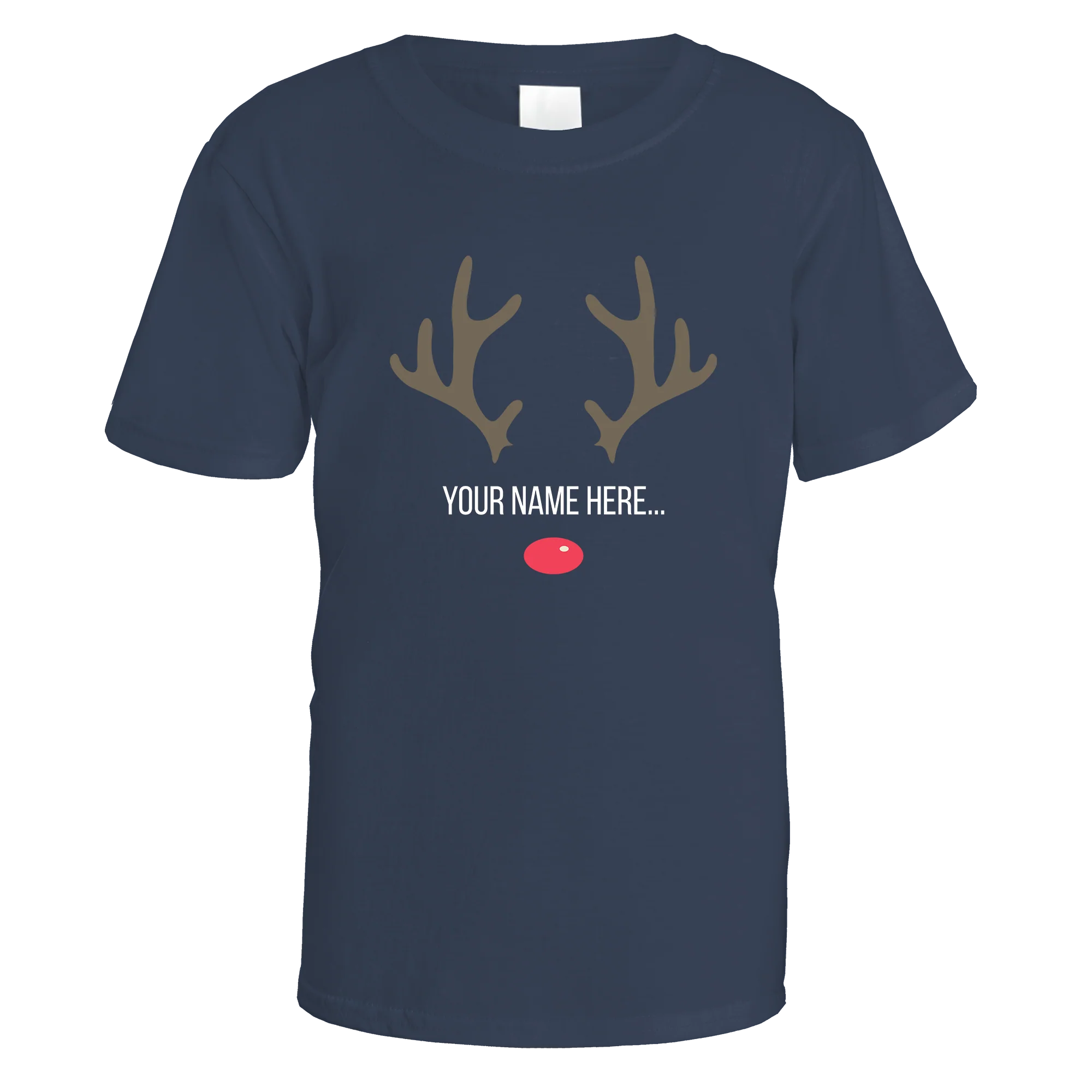 Festive Reindeer Name Personalised T-Shirt - Image 12